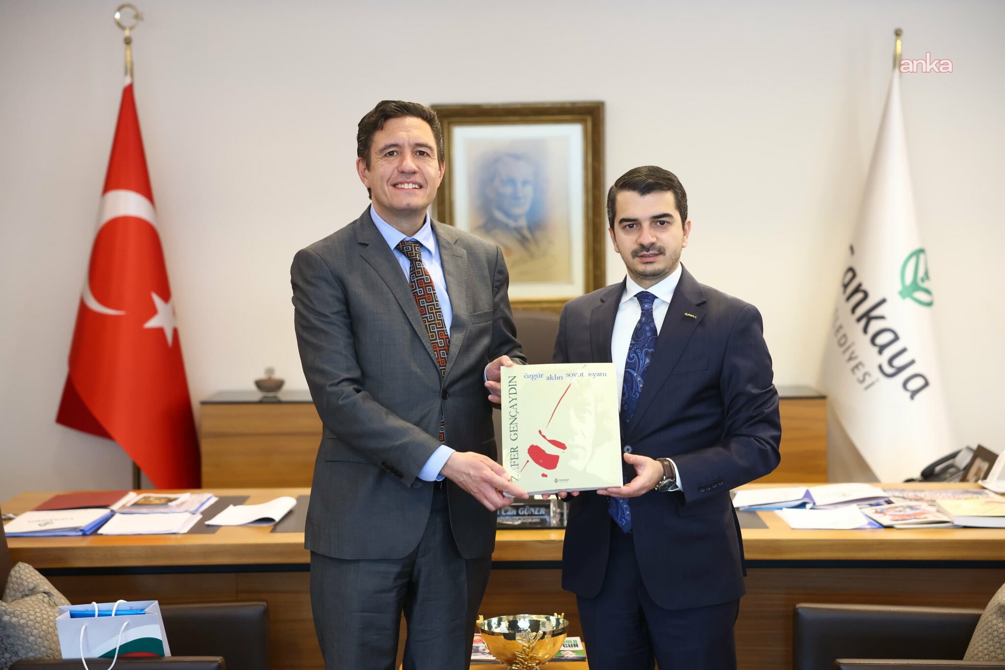Bulgaristan’ın Ankara Büyükelçisi Angel Cholakov’dan Hüseyin Can Güner'e ziyaret