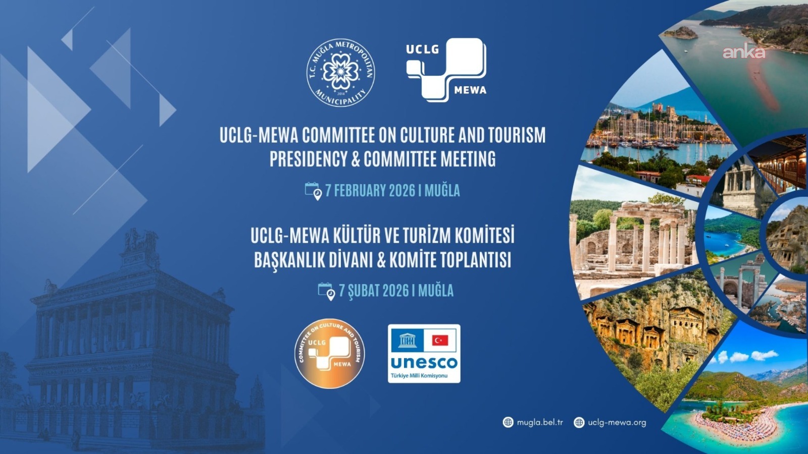 UCLG-MEWA Kültür ve Turizm Komitesi yeni dönem toplantısı, Muğla’da yapılacak