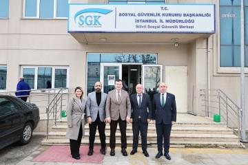Silivri Belediye Başkanı Balcıoğlu, SGK Müdürü ve İlçe Tarım ve Orman Müdürü’nü ziyaret etti