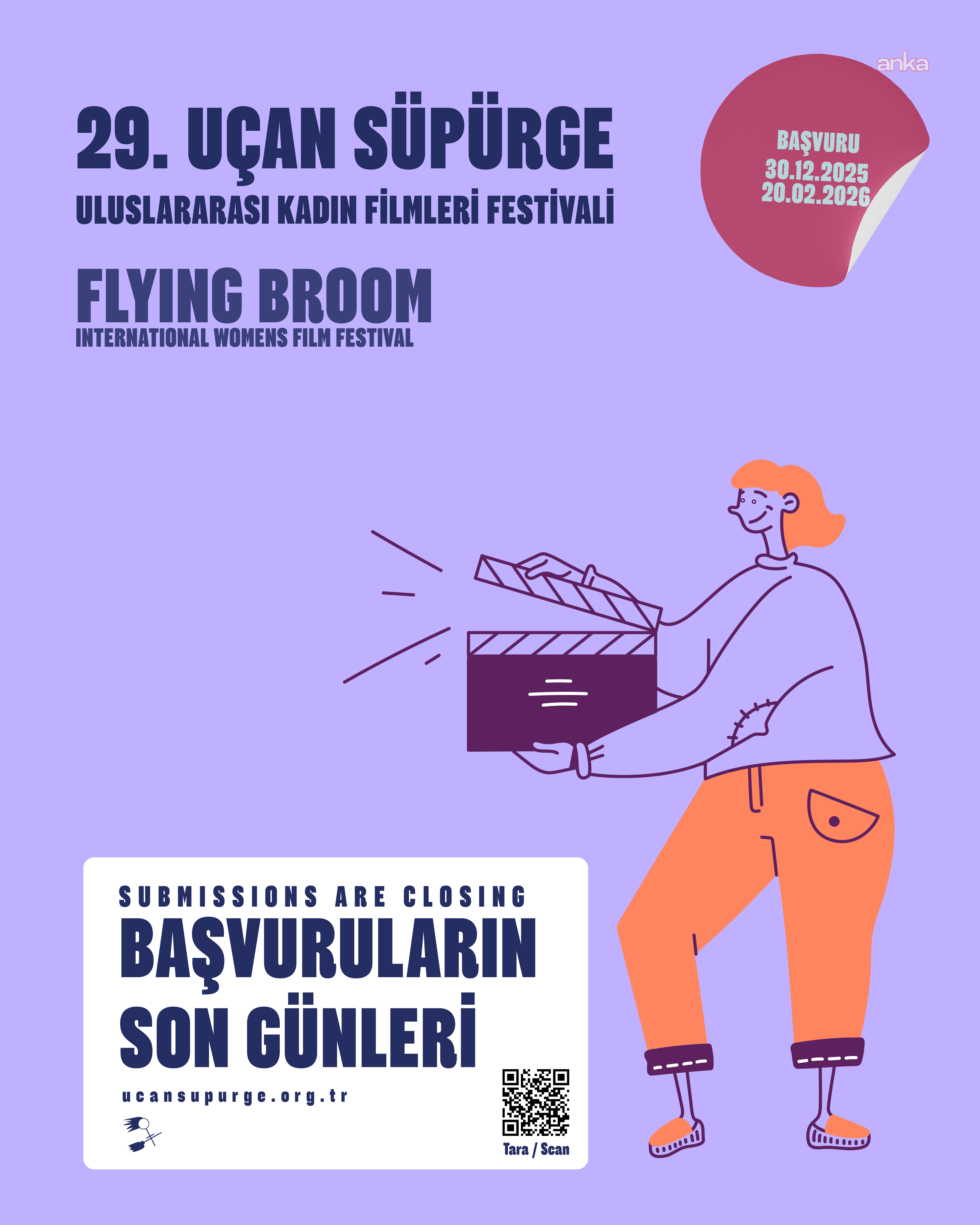 Uçan Süpürge Uluslararası Kadın Filmleri Festivali’nde başvurular sürüyor