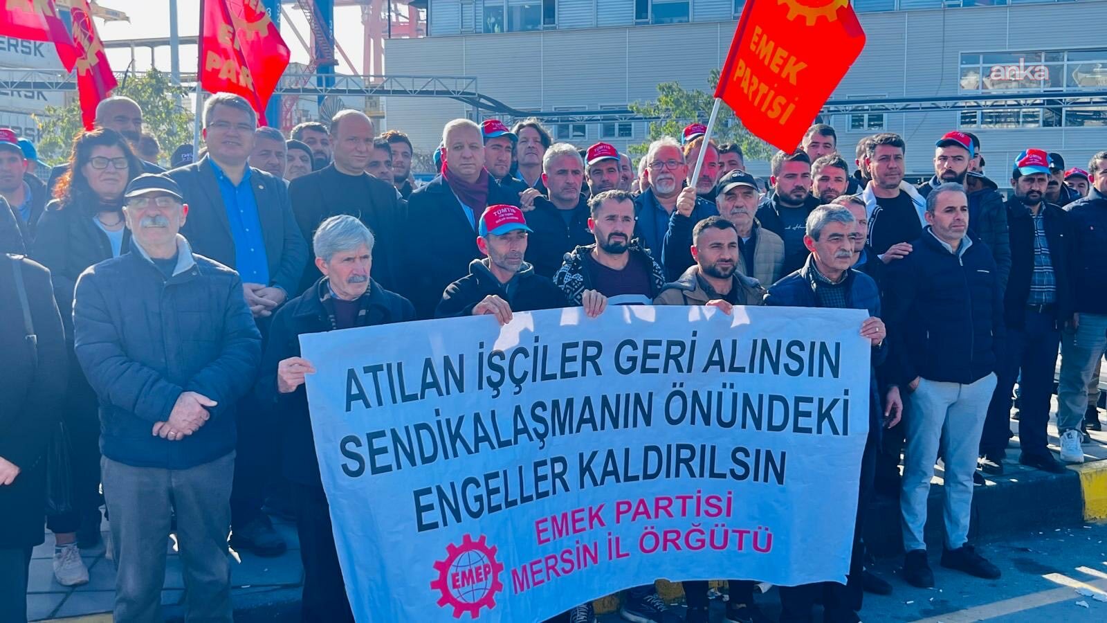 EMEP Genel Başkanı Aslan: Mersin Limanında işten çıkarılan 180 TÜMTIS üyesi işçi geri alınsın, sendika ile TİS imzalansın