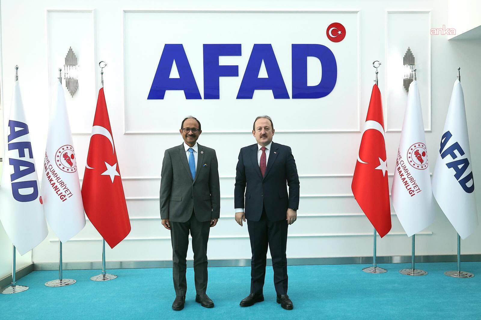 AFAD Başkanı Pehlivan, BM Genel Sekreteri Özel Temsilcisi Kishore ile bir araya geldi