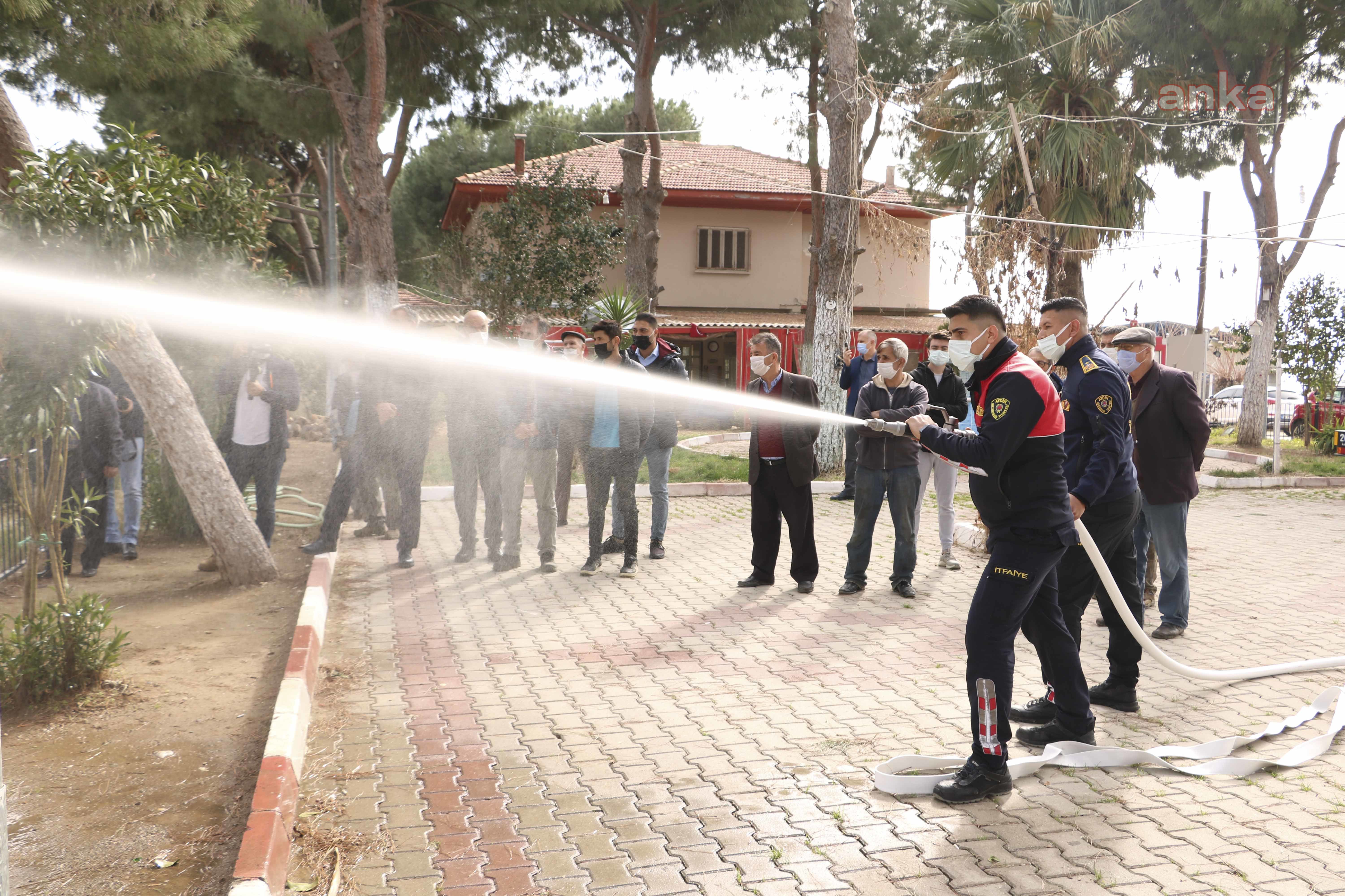 AYDIN BÜYÜKŞEHİR İTFAİYESİ YANGIN SÖNDÜRME TANKERİ EĞİTİMİ VERDİ