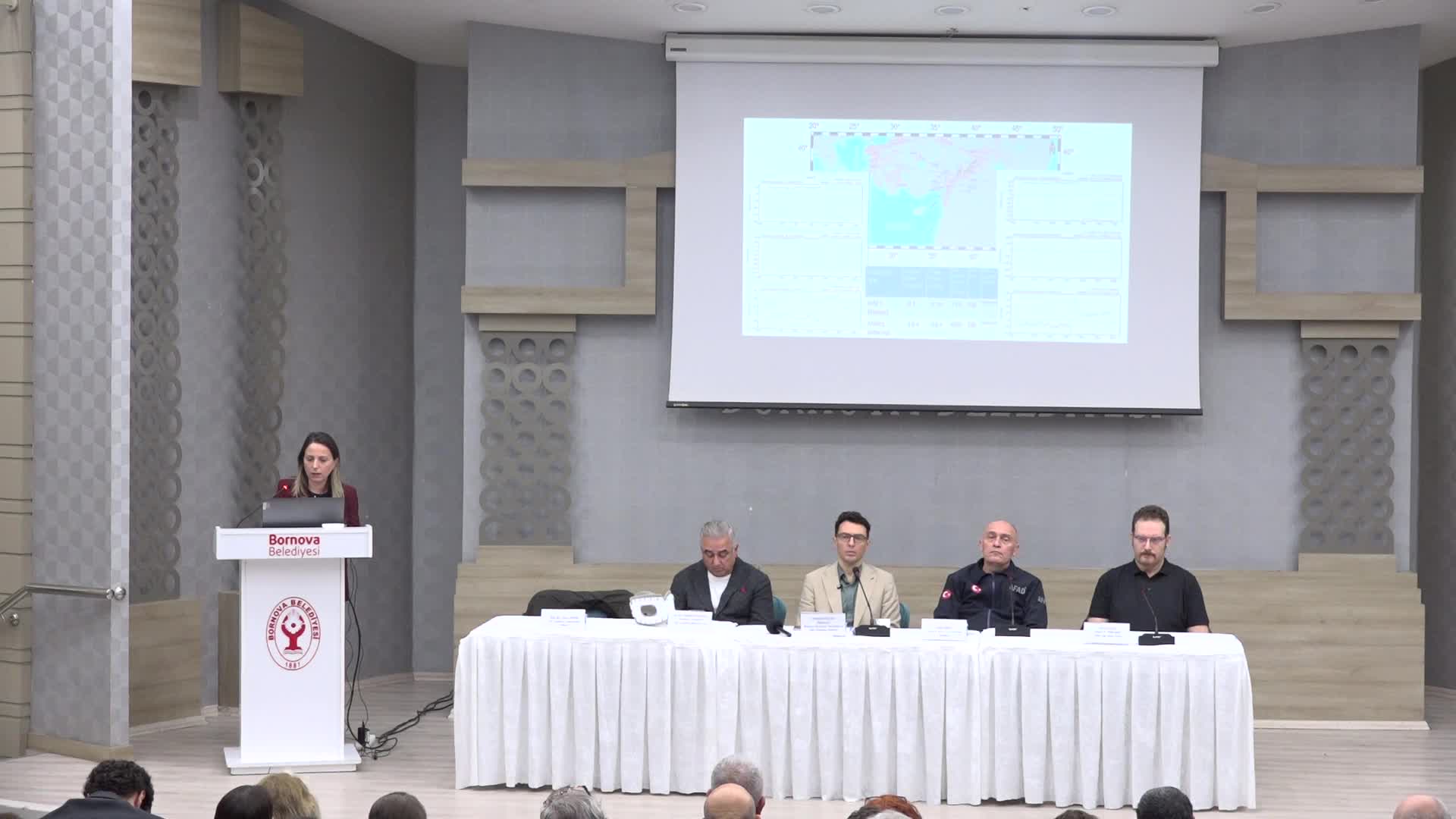 Bornova’da 6 Şubat depremlerinin üçüncü yılında “Afet Gerçeği ve Dirençli Kentler” paneli düzenlendi