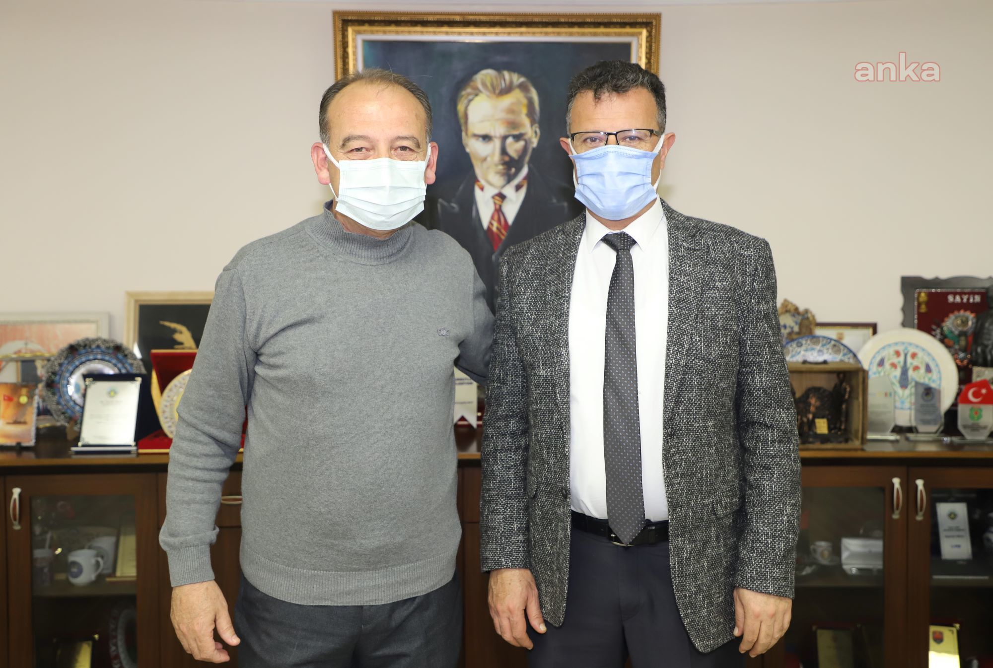 TURGUTLU BELEDİYE BAŞKANI AKIN, ALAŞEHİR BELEDİYE BAŞKANI ÖKÜZCÜOĞLU İLE BİR ARAYA GELDİ