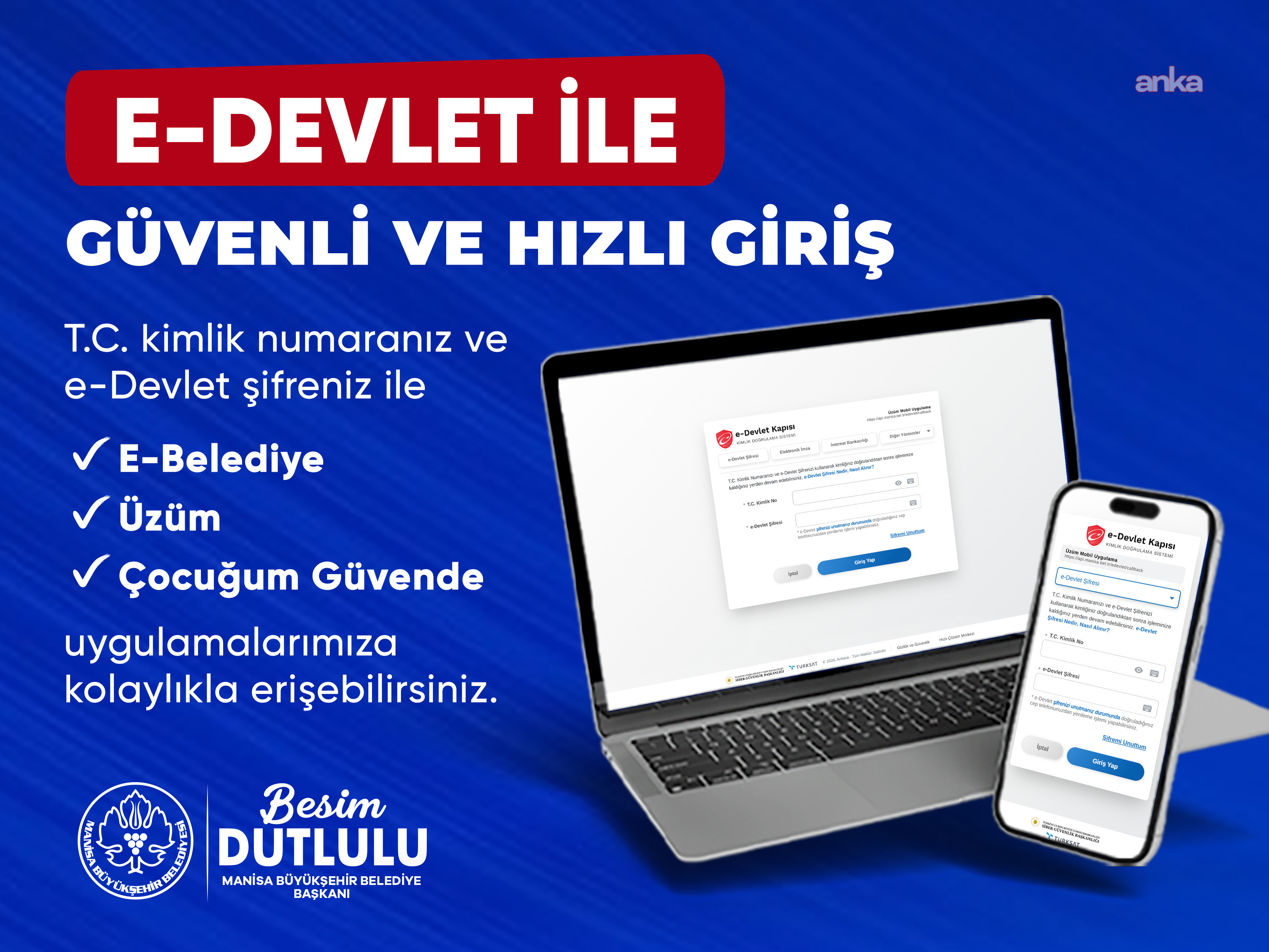 Manisa Büyükşehir Belediyesi dijital hizmetlerde e-Devlet dönemini başlattı