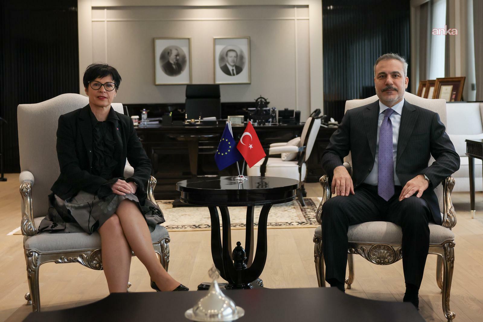 Hakan Fidan-Marta Kos görüşmesi... Kos'tan demokratik standartlara ilişkin diyaloğun Türkiye-AB ilişkilerinin ayrılmaz parçası olduğu hatırlatması