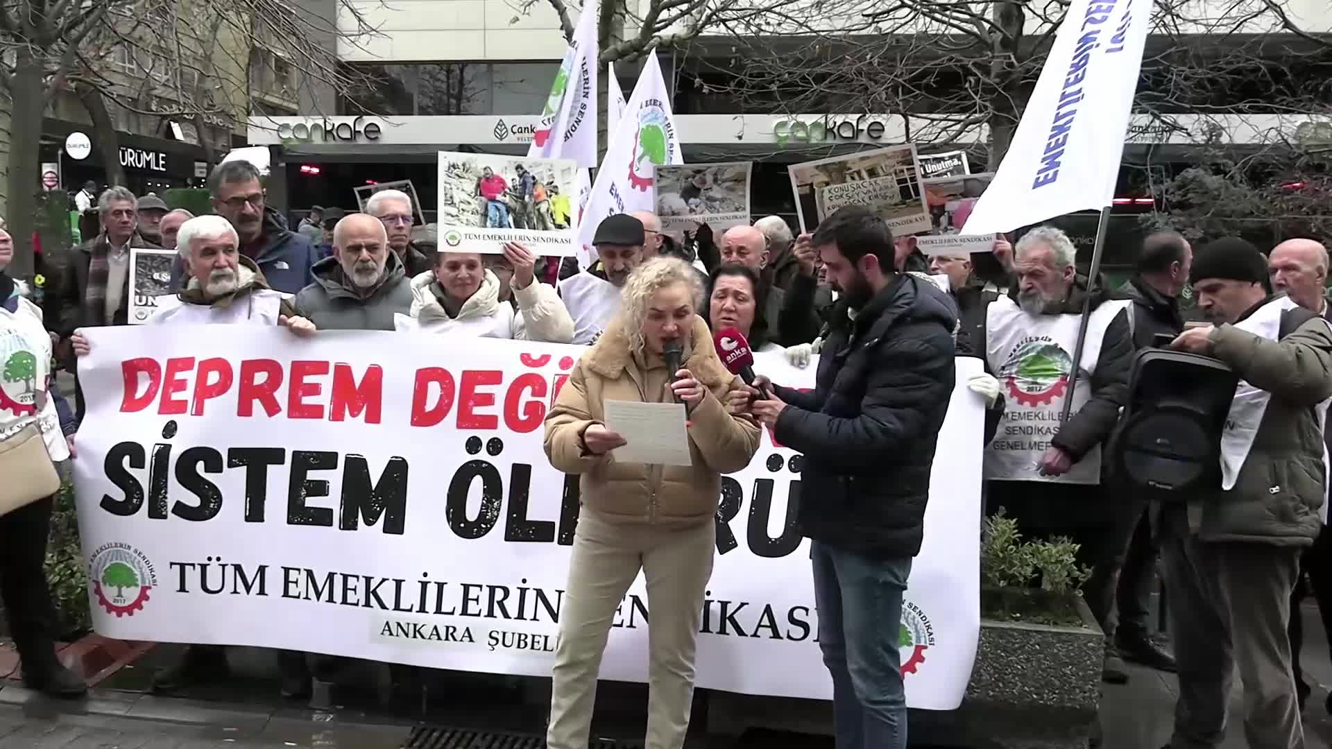 Tüm Emeklilerin Sendikası: "6 Şubat'ta yitirdiğimiz tüm yurttaşlarımızın hesabı sorulana kadar mücadelemiz sürecek"