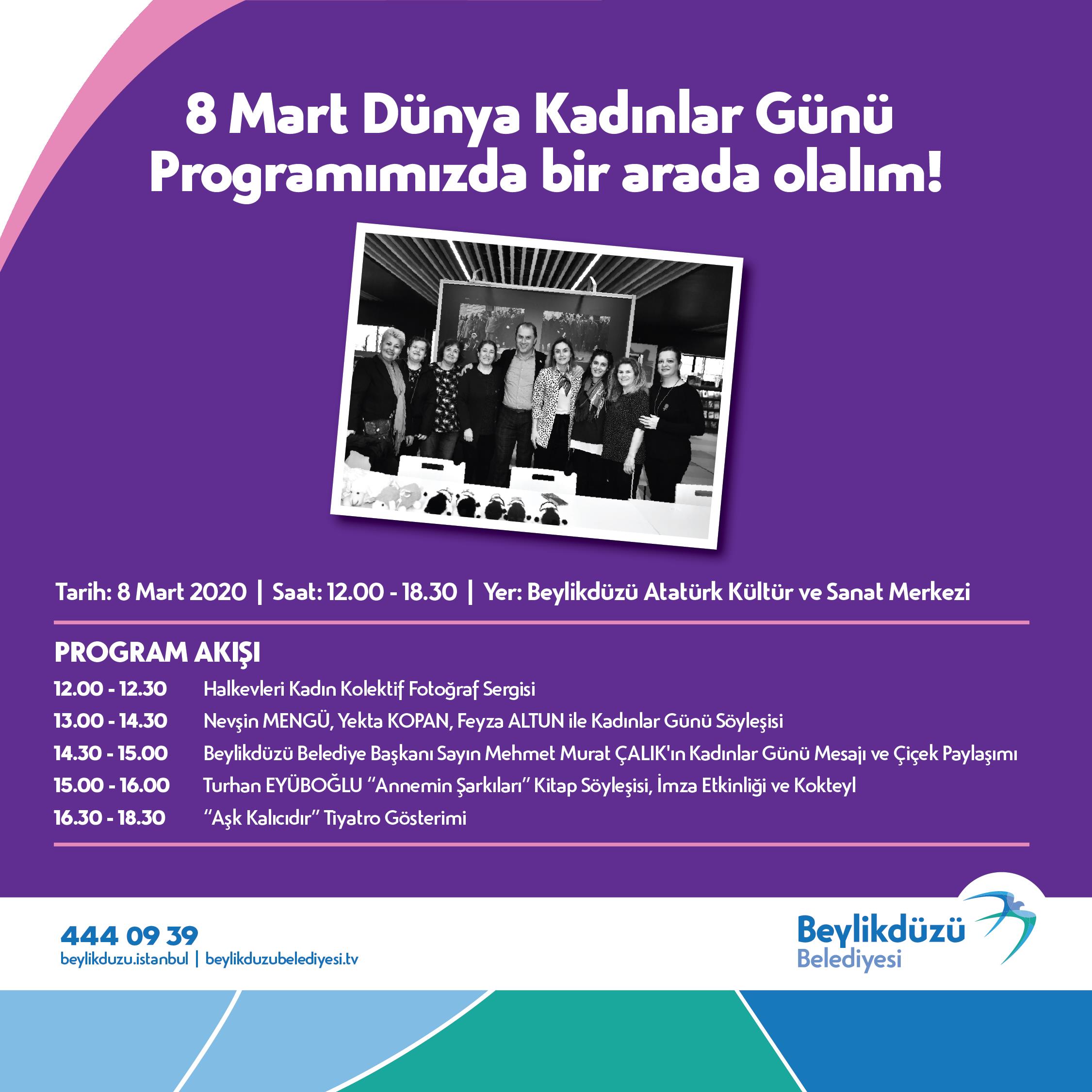BEYLİKDÜZÜ’NDE 8 MART ETKİNLİKLERLE DOLU