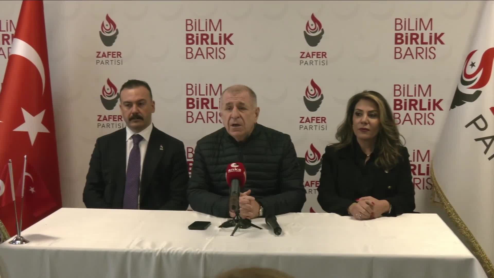 Zafer Partisi Genel Başkanı Özdağ: "Hatay ne yazık ki bir çamur deryası içinde"