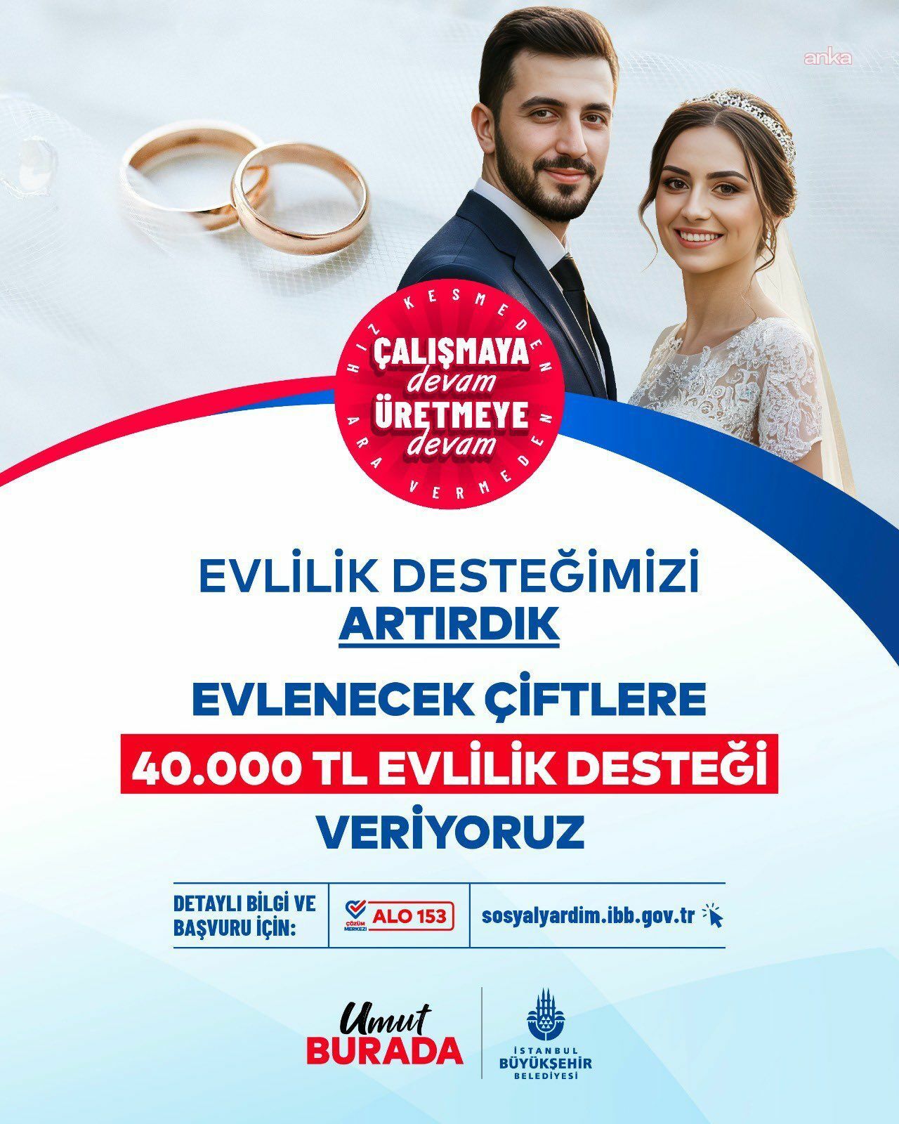 İBB evlilik desteğini 40 bin TL’ye çıkardı