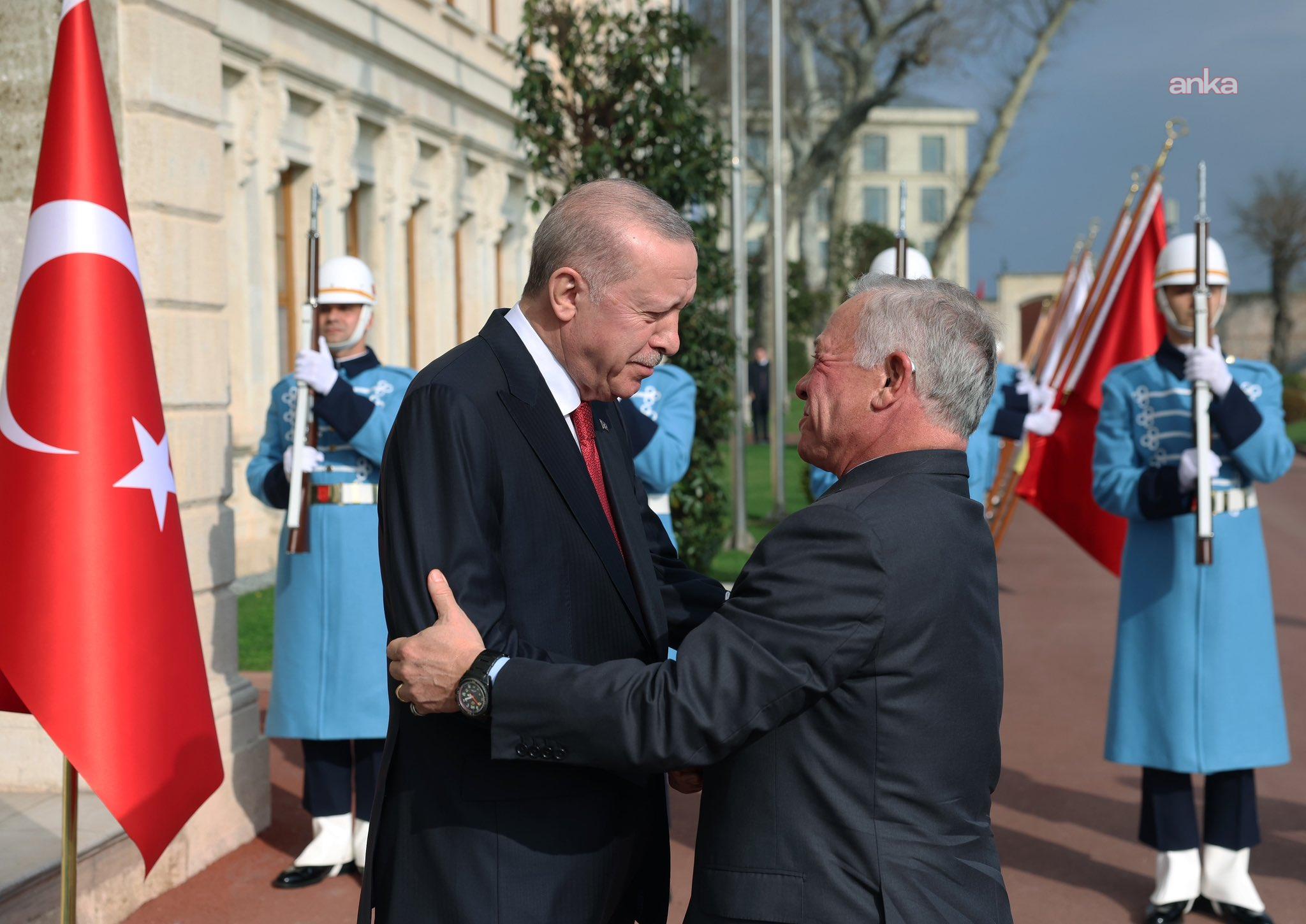 Cumhurbaşkanı Erdoğan, Ürdün Kralı II. Abdullah ile Dolmabahçe’de görüştü