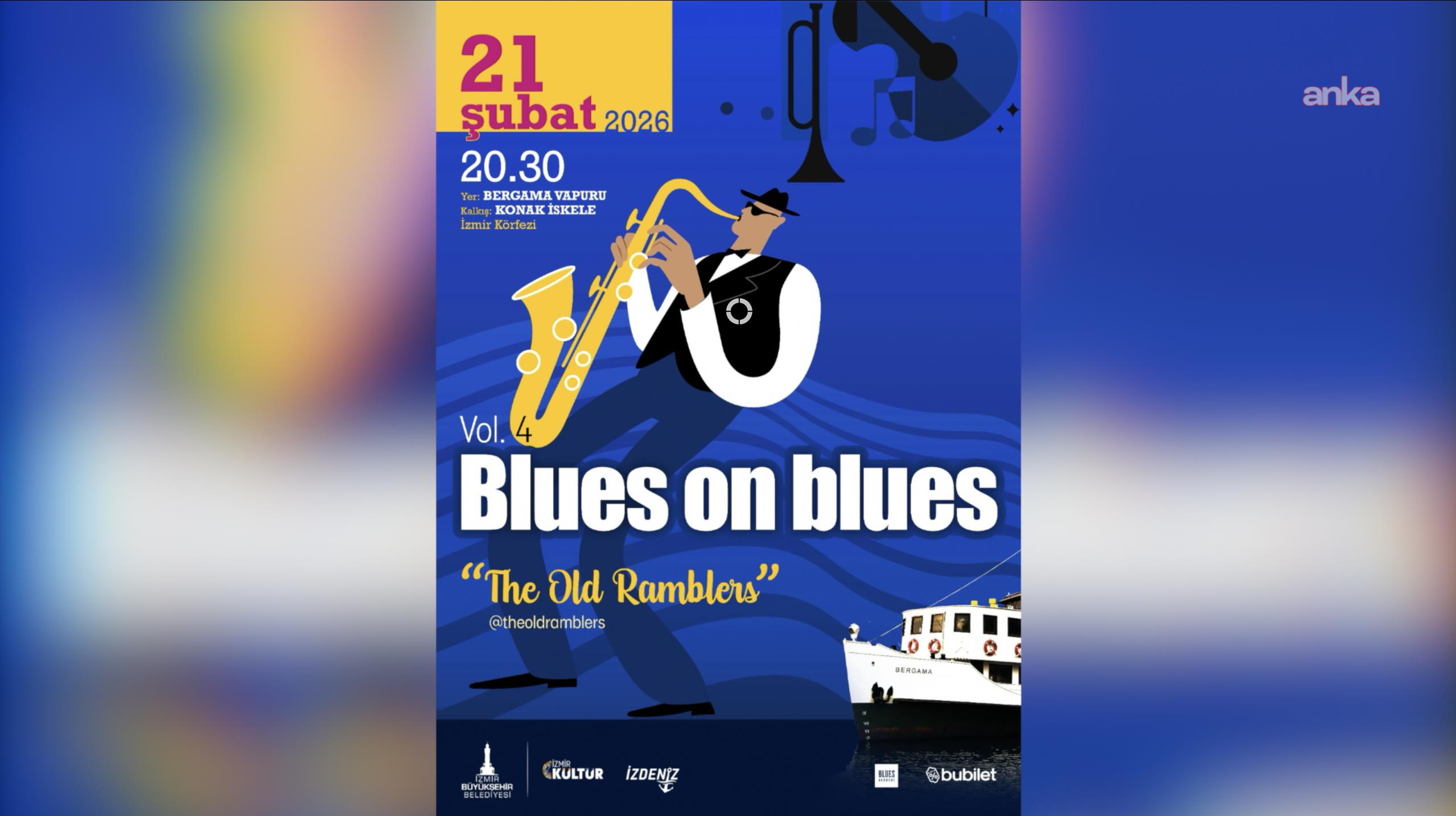 Blues on Blues dördüncü kez Bergama Vapuru’nda
