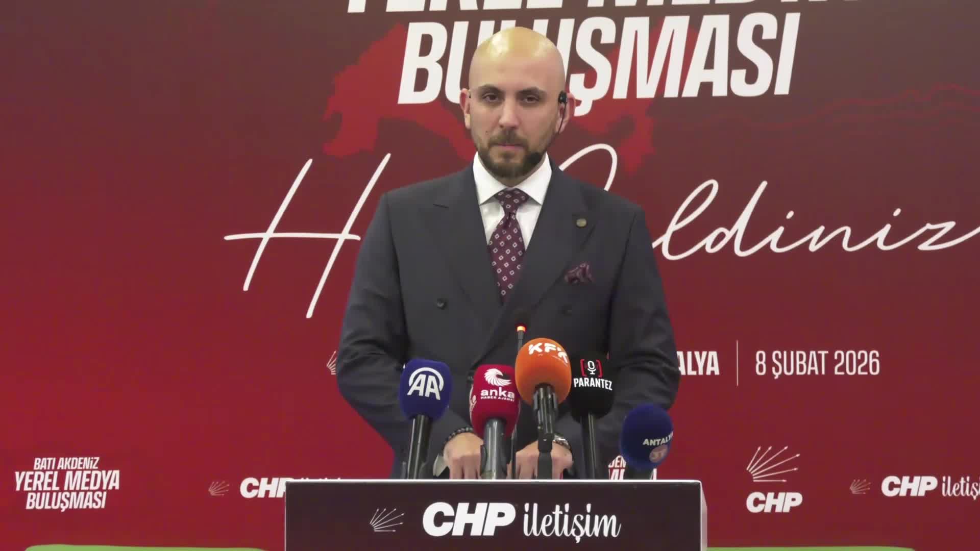 CHP'den "Batı Akdeniz Yerel Buluşması"... Genel Başkan Yardımcısı Bulut: "Türkiye basın açısından en karanlık dönemini yaşıyor"