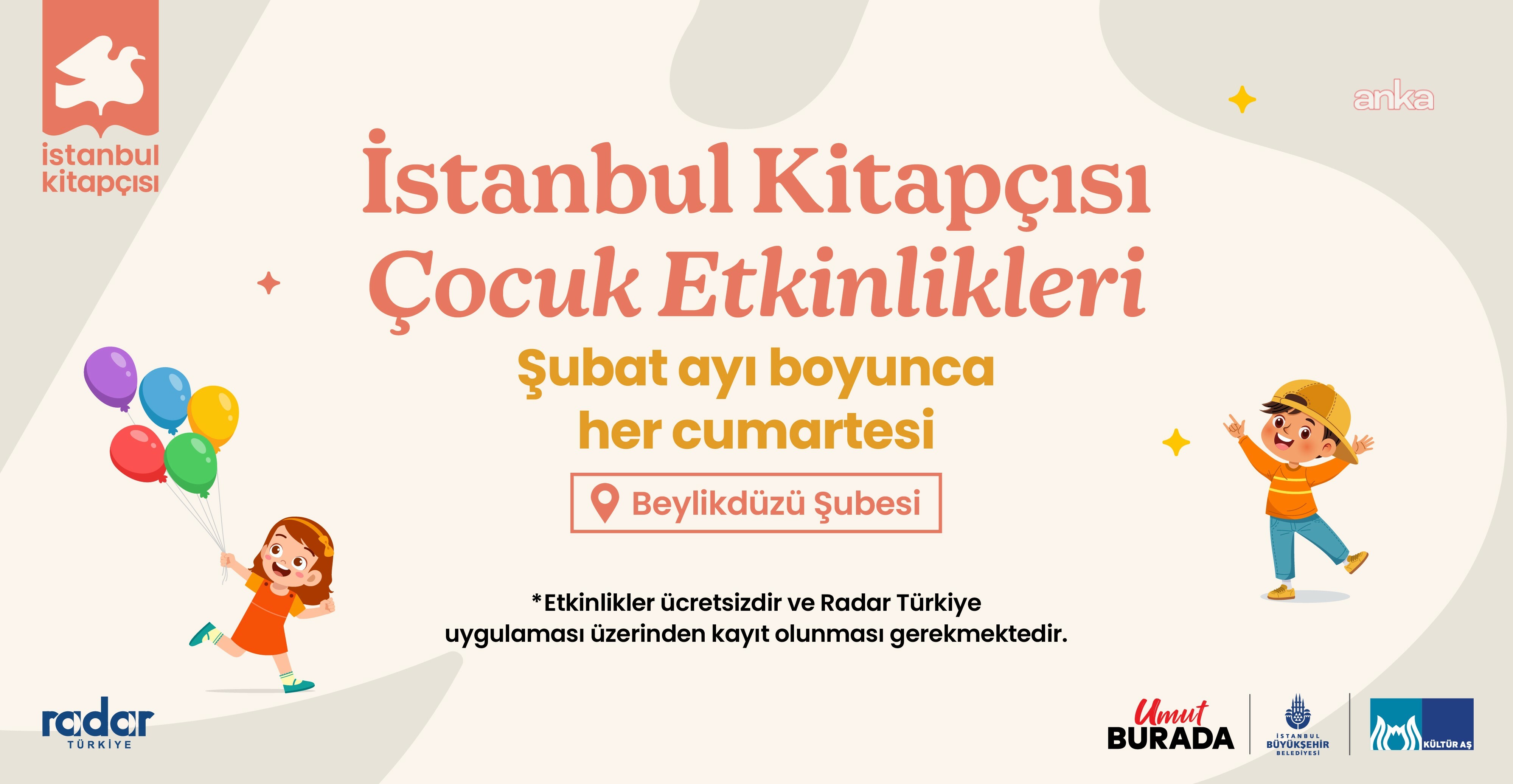 Çocuklar için dopdolu etkinlikler İstanbul Kitapçısı Beylikdüzü’nde