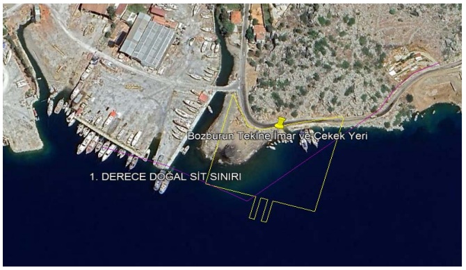 Marmaris'te Özel Çevre Koruma Bölgesi'ne çekek yeri projesi