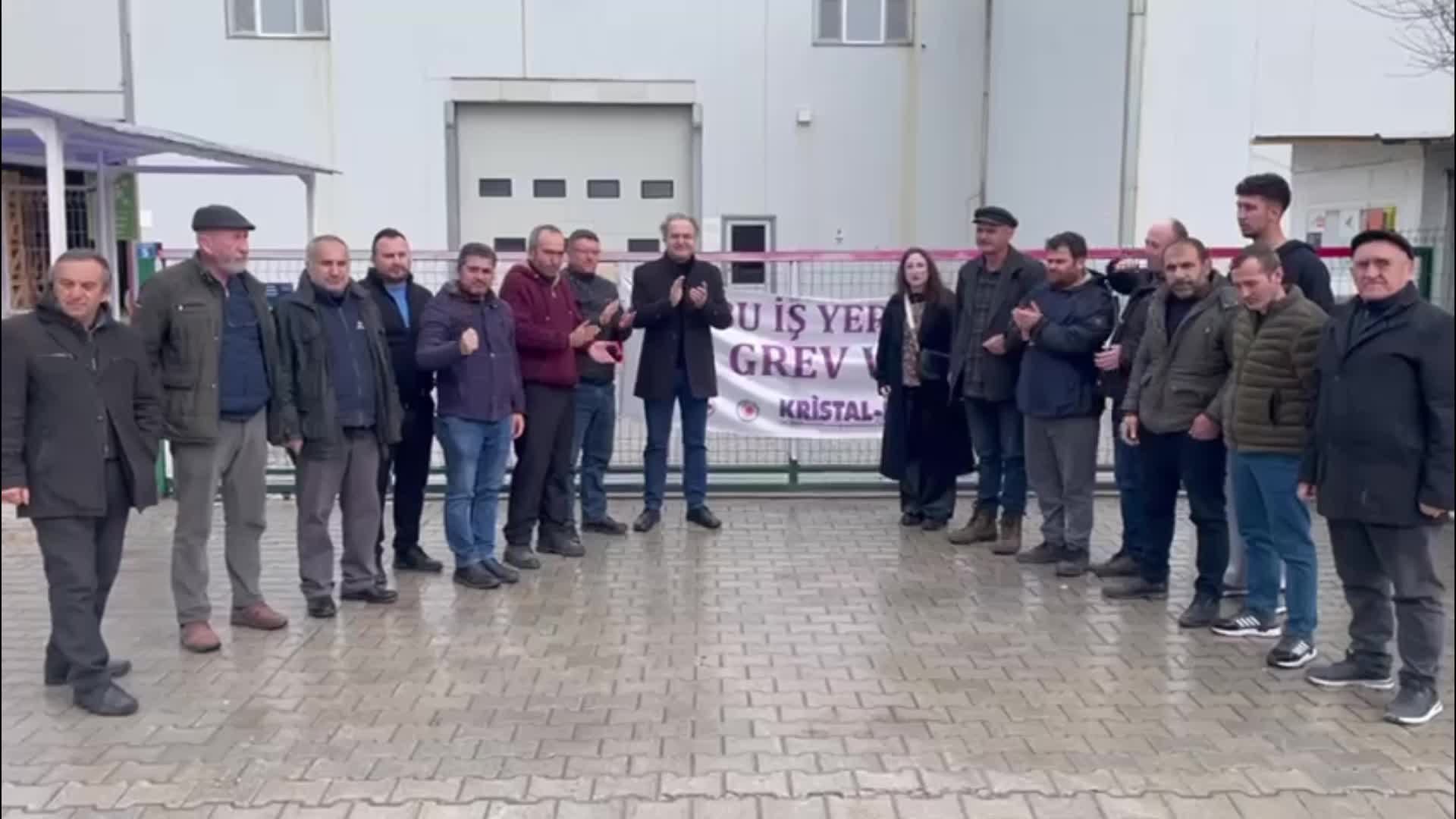 EMEP Genel Başkan Yardımcısı Bayhan'dan Merzifon OSB'de 210 gündür grevde olan işçilere ziyaret