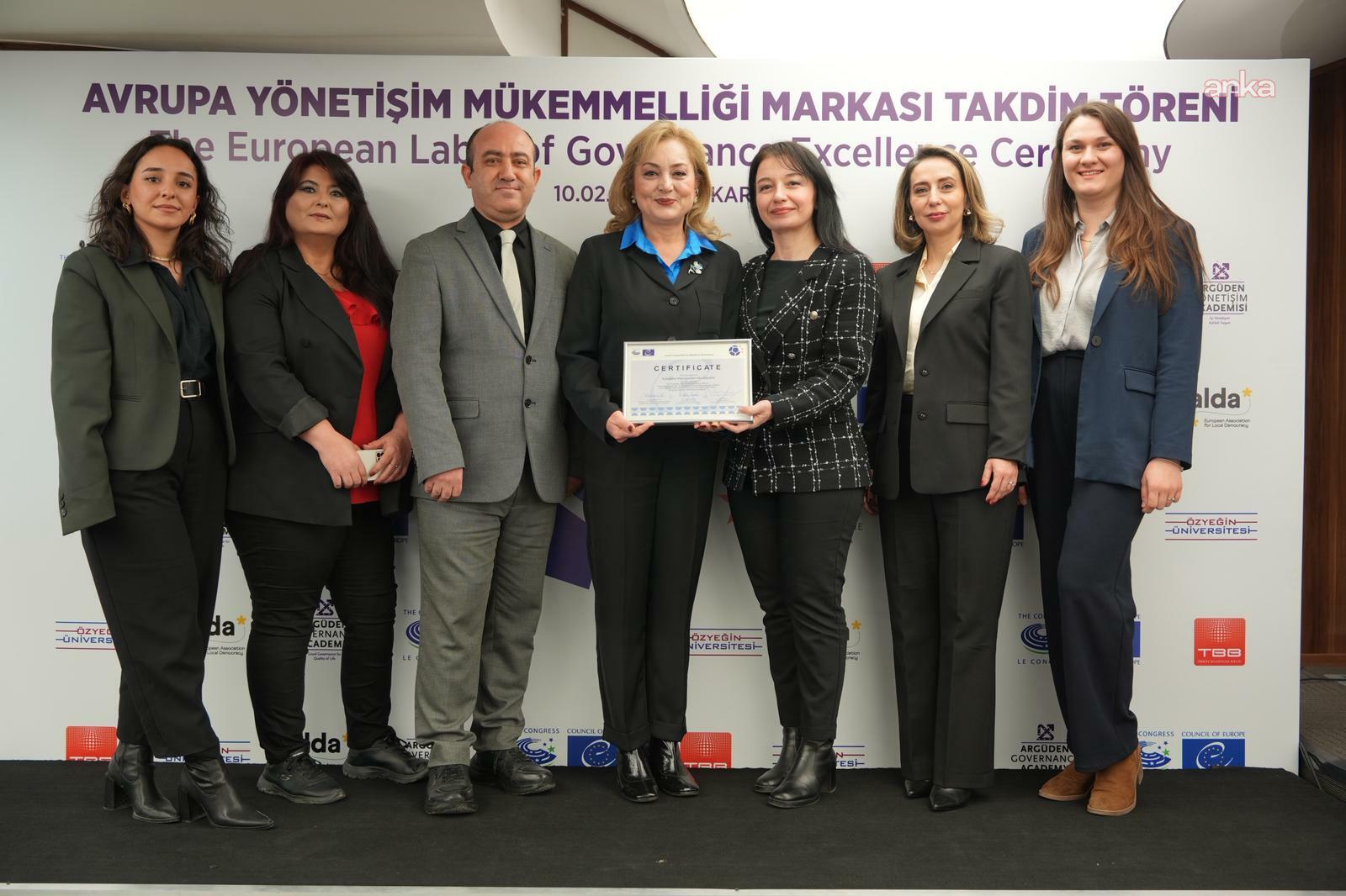 Eskişehir Büyükşehir Belediyesi'ne Avrupa’dan üst üste 3’üncü kez "Yönetişim ödülü"