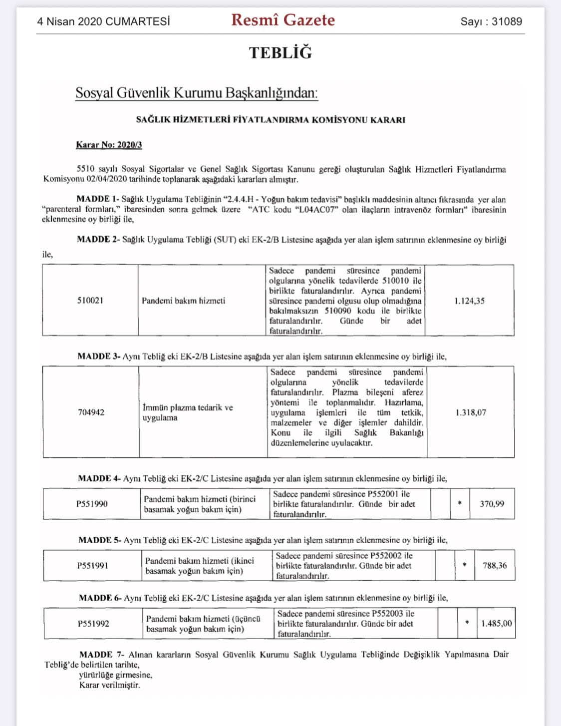 SİGORTA ŞİRKETLERİ KORONAVİRÜS TEDAVİSİNİ KAPSAMINA ALDI