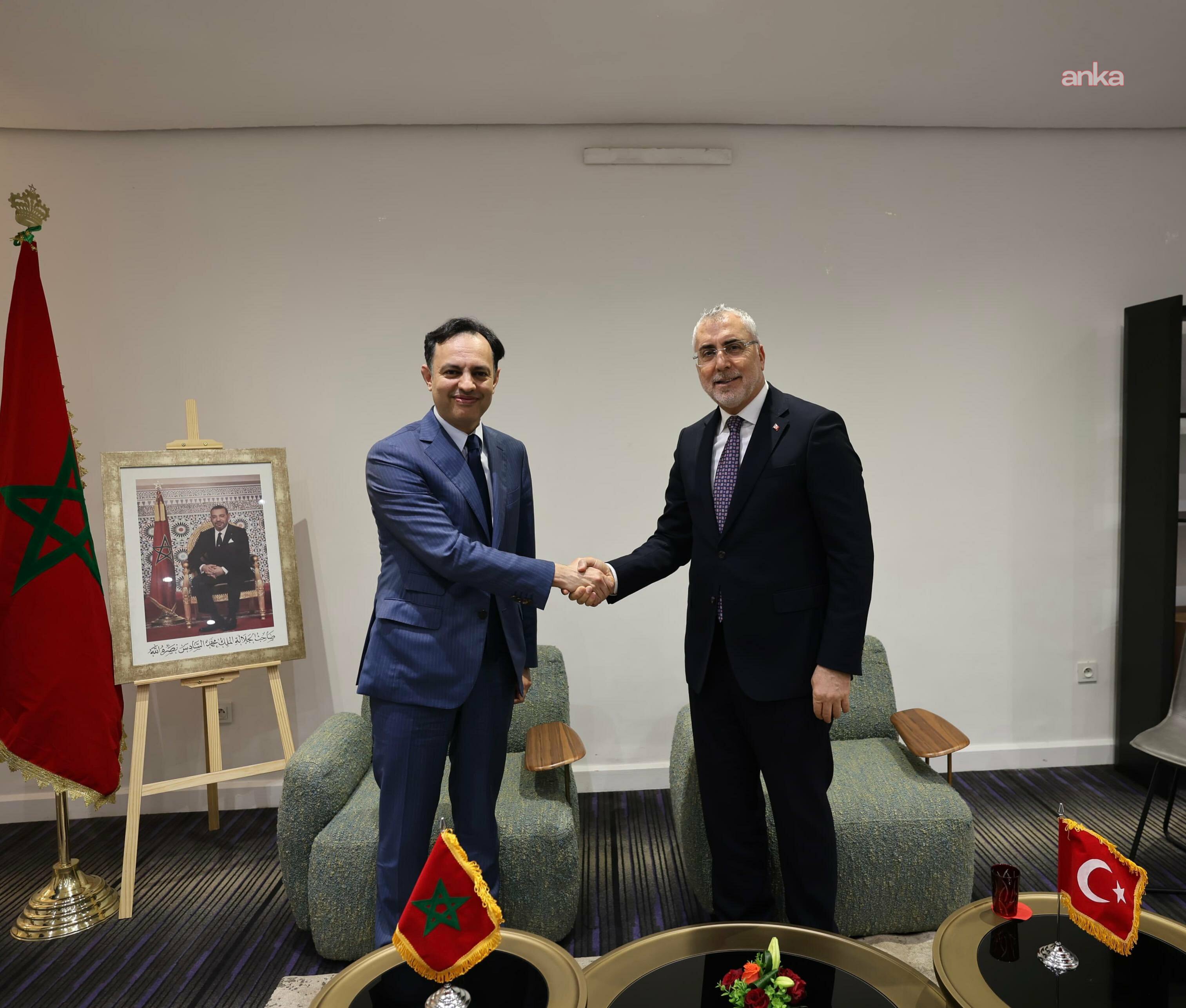 Bakan Işıkhan, Faslı mevkidaşıyla Marakeş'te sosyal güvenlik ve istihdam konularını görüştü