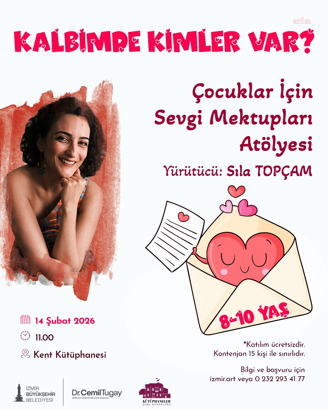İzmir Büyükşehir Belediyesi'nden 14 Şubat’ta çocuklara “Kalbimde Kimler Var?” atölyesi