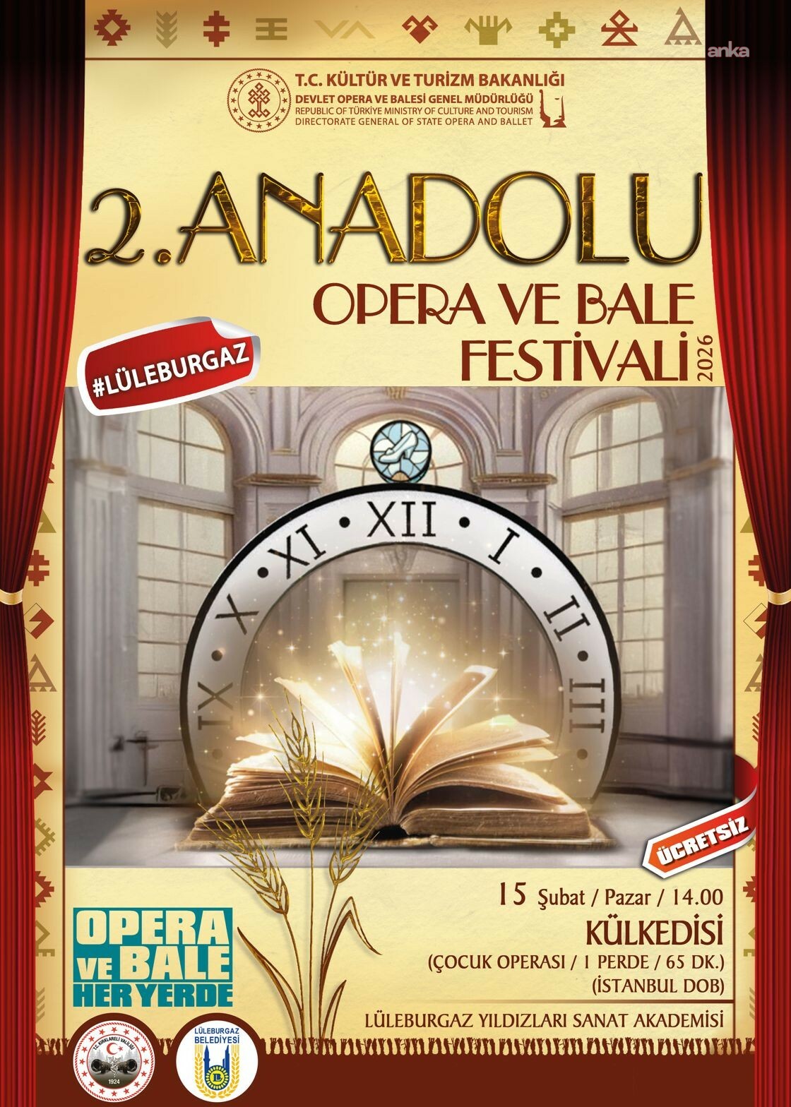 İstanbul Devlet Opera ve Balesi, Lüleburgaz’da sahne alacak