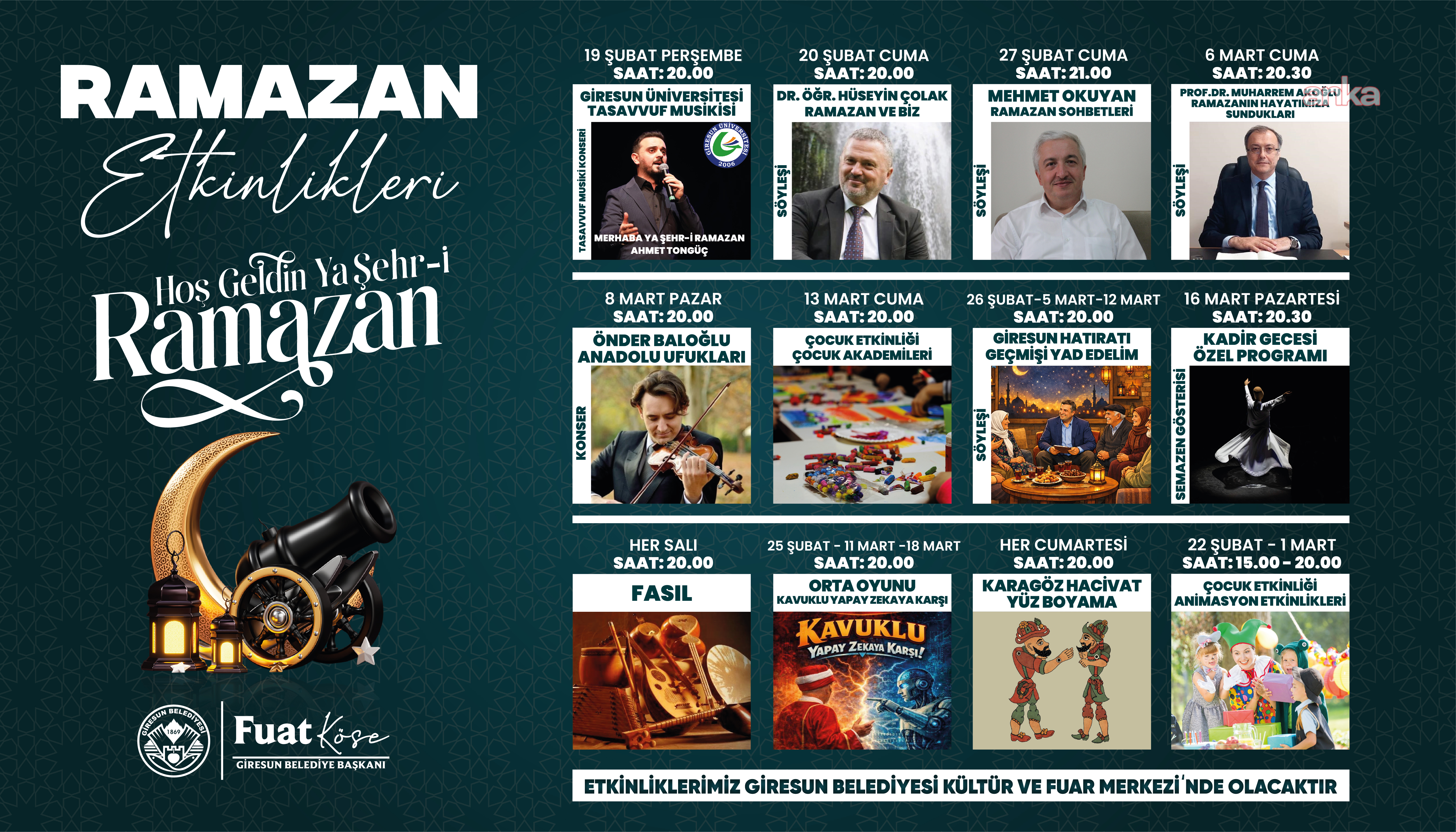 Giresun Belediyesi'nden Ramazan ayına özel program