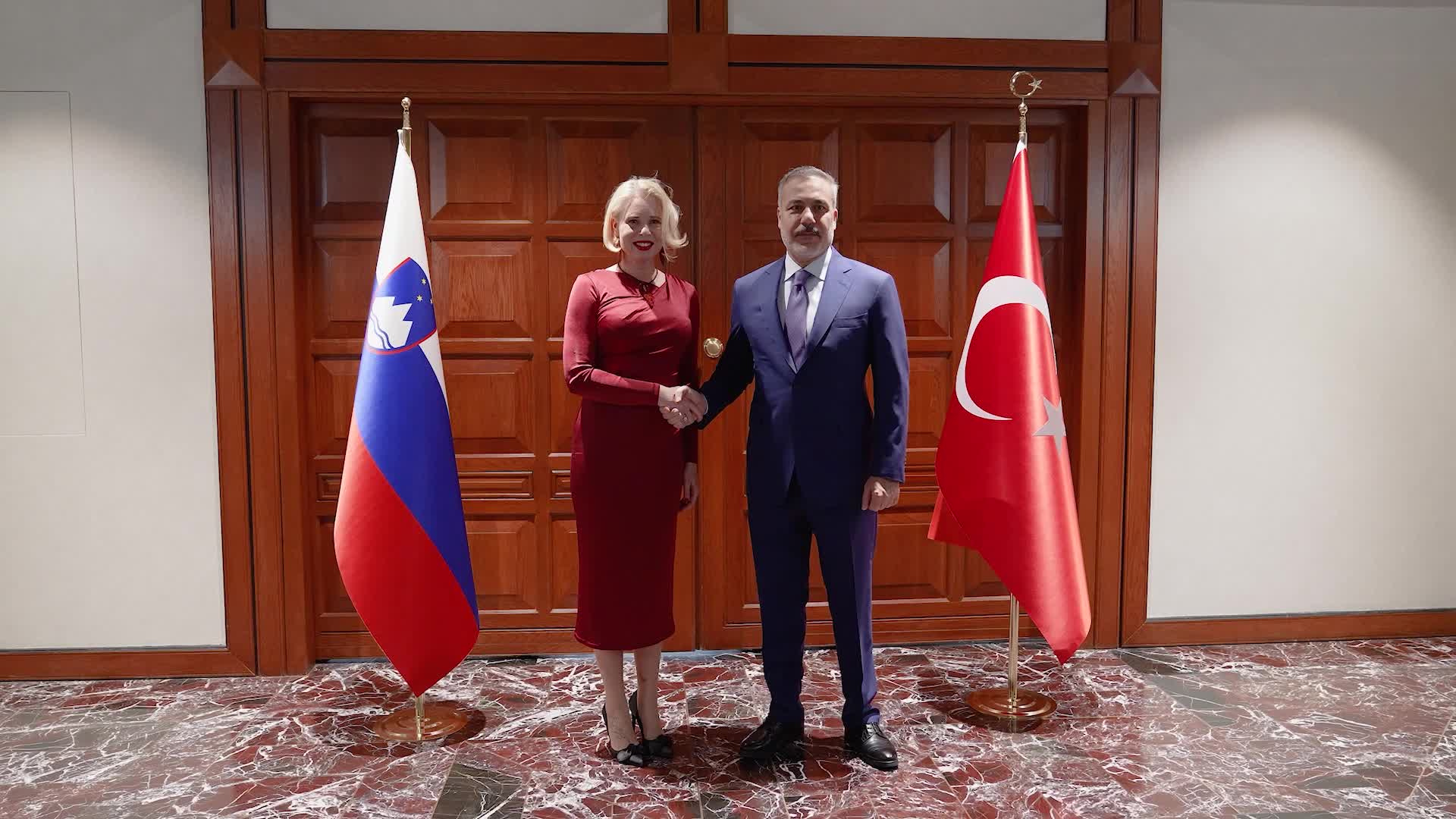 Bakan Fidan, Slovenya Ulusal Meclisi Başkanı Zupançiç ile görüştü