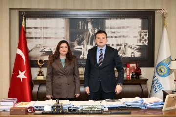 Silivri Belediye Başkanı Balcıoğlu, Evciler Belediye Başkanı Uğurlu'yu ağırladı