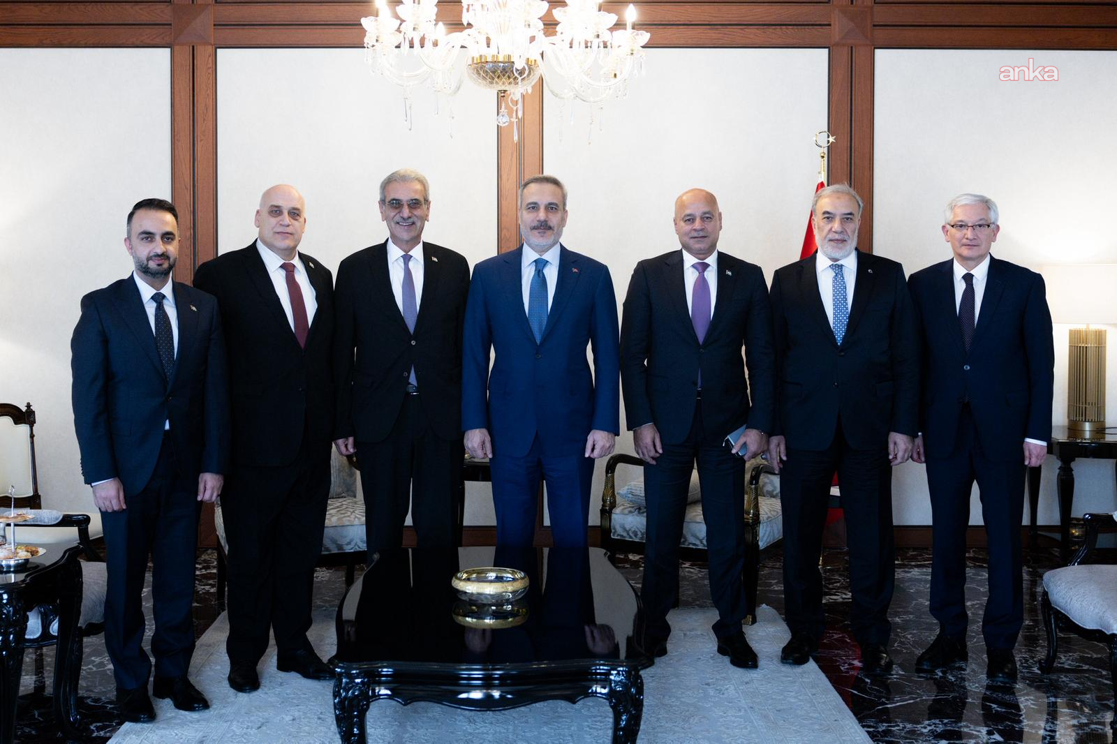 Bakan Fidan, Gazze Yönetimi Ulusal Komitesi Başkanı Şaat'ı kabul etti