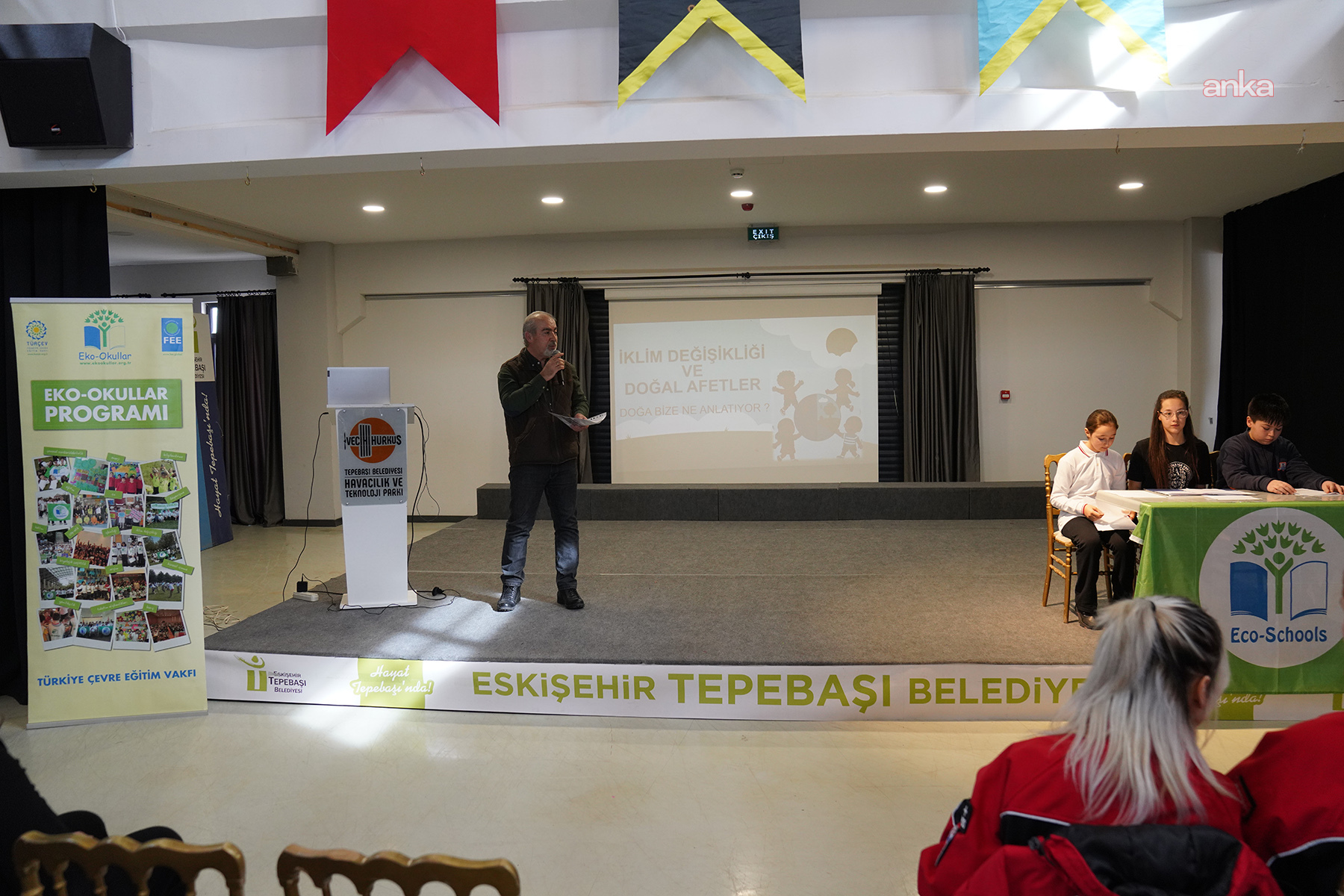 Tepebaşı’nda öğrenciler doğal afetler konusunda bilgilendirildi