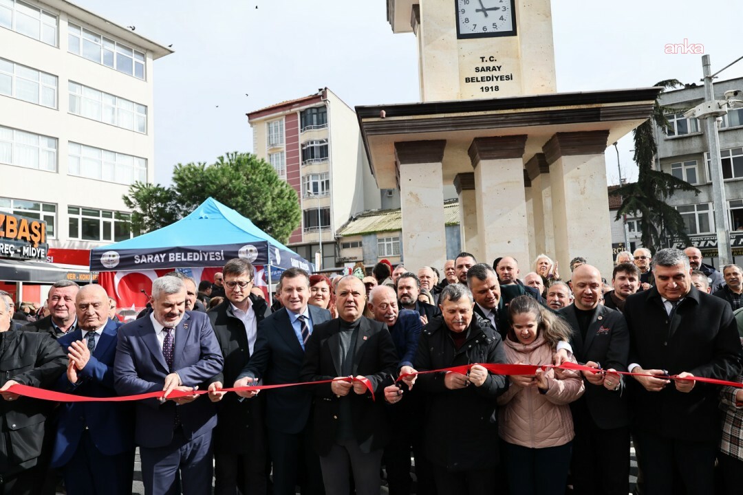 Silivri Belediye Başkanı Balcıoğlu, Saray’da Saat Kulesi’nin açılışına katıldı
