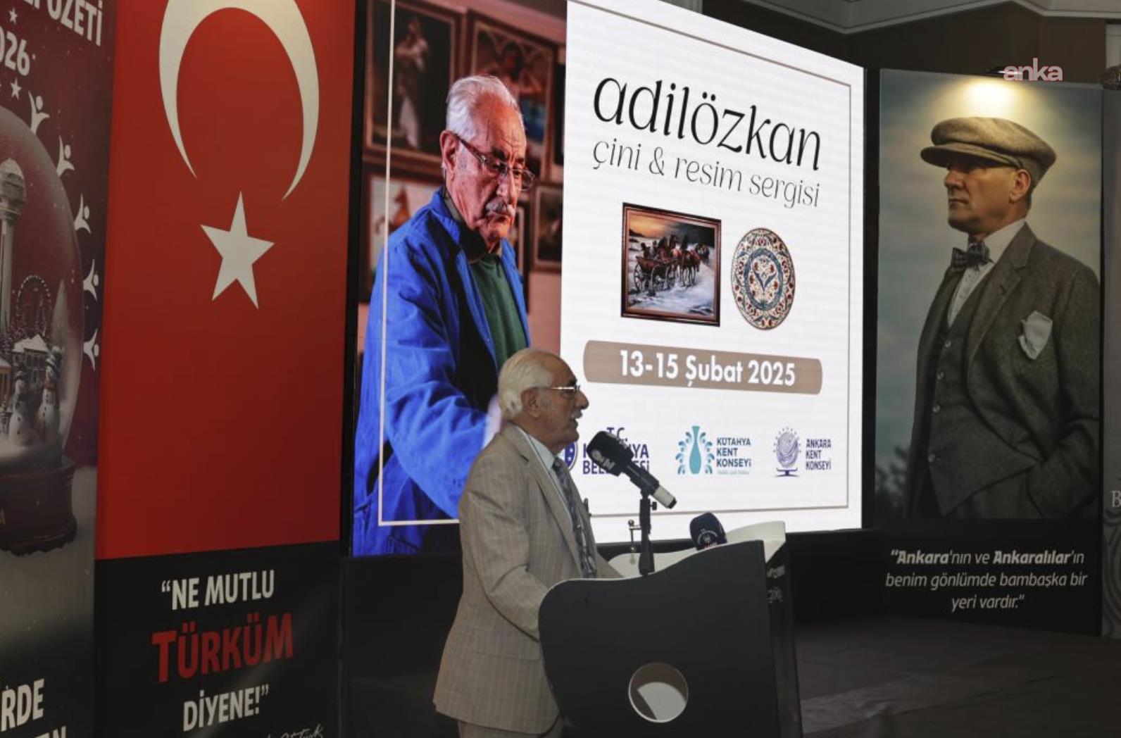 Kütahya ile Ankara arasında kültür köprüsü… Adil Özkan’ın kişisel resim sergisi ziyarete açıldı