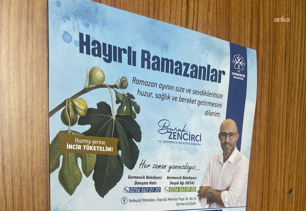 Germencik Belediyesi’nin dağıttığı imsakiyelerde “incir” vurgusu öne çıktı