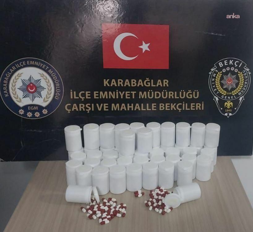 Karabağlar’da 2 bin 710 adet uyuşturucu hap ele geçirildi