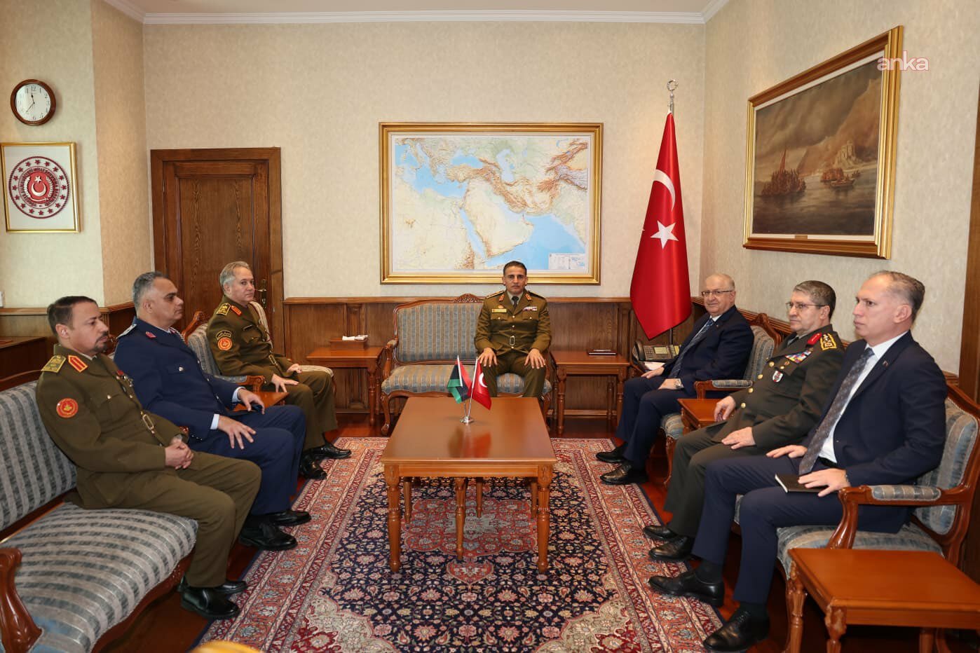 Bakan Güler, Libya Genelkurmay Başkan Vekili Al-Namroush’u kabul etti