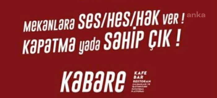 ANKARA KAFE BAR,  RESTORAN SAHİPLERİ VE ÇALIŞANLARI 'ALKIŞLARLA IŞIK AÇMA' EYLEMİ YAPACAK