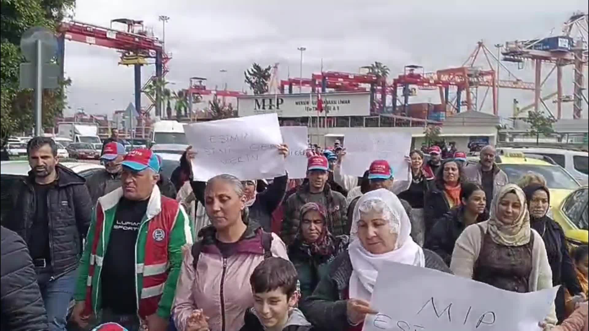 Mersin Emek ve Demokrasi Platformu, işten çıkarılan işçiler için liman işletmecisine seslendi: Çocukların vebalini almayın