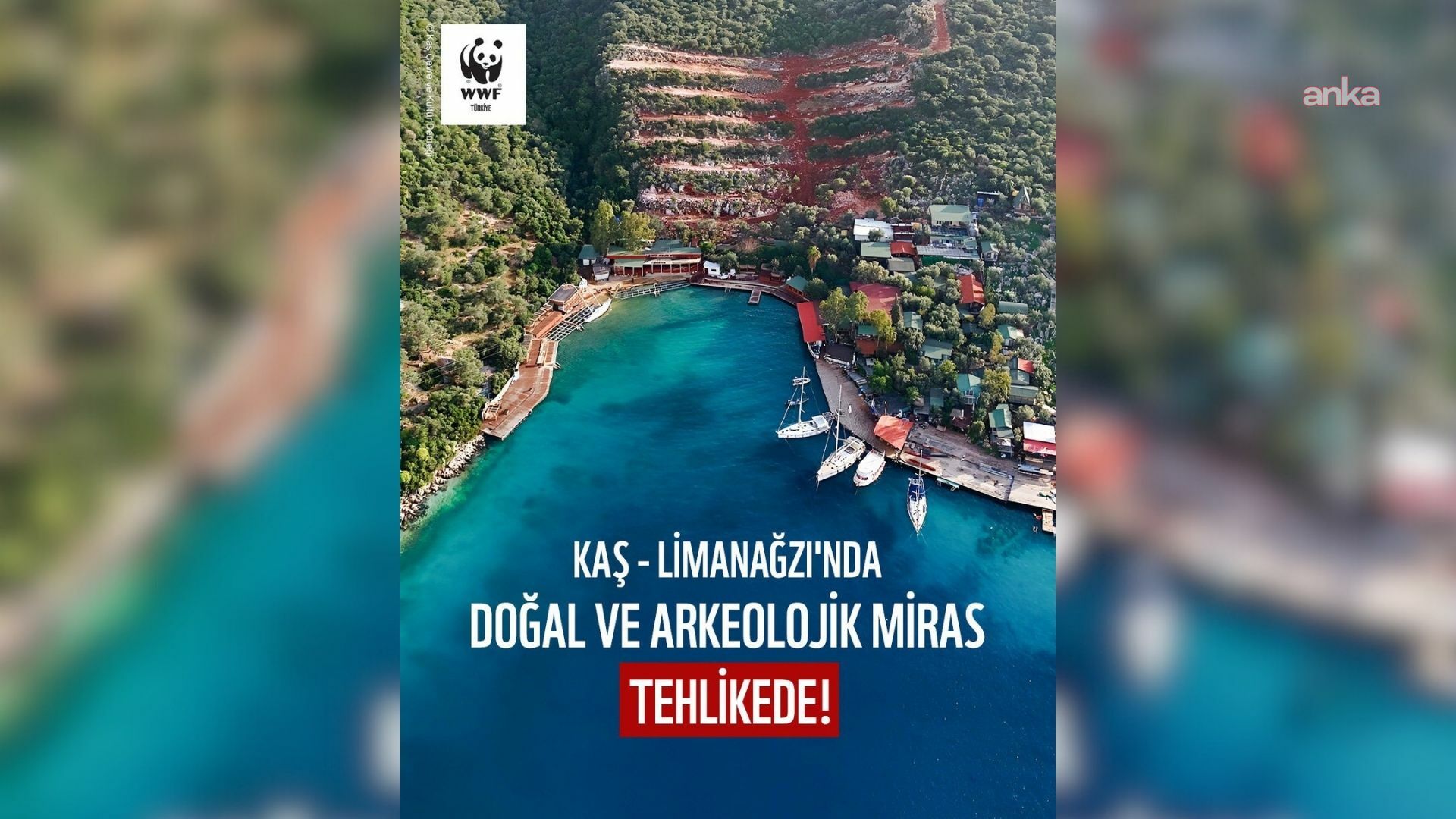 WWF-Türkiye: Kaş-Limanağzı’nda doğal ve arkeolojik miras tehlike altında