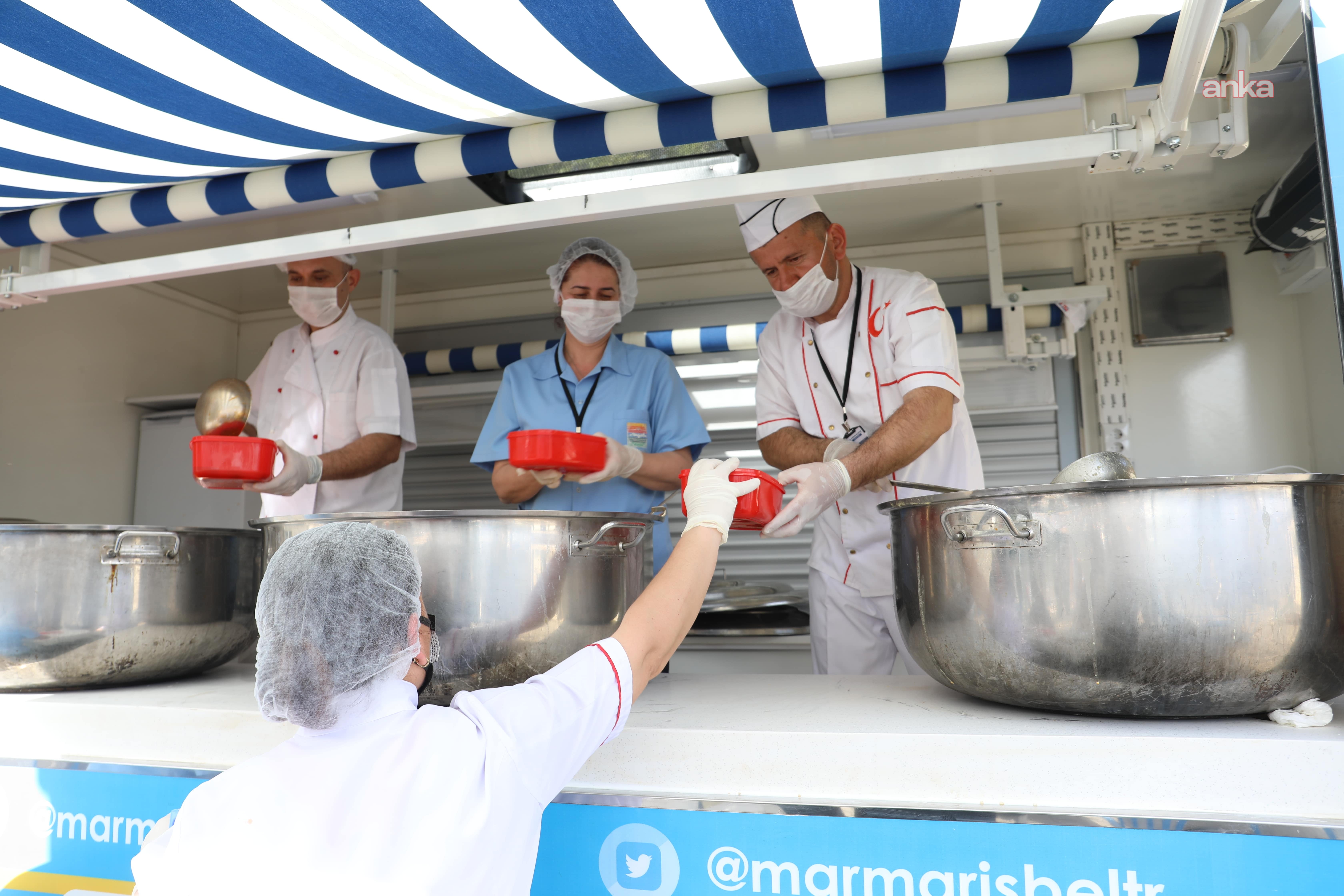 Marmaris Belediyesi'nden ihtiyaç sahiplerine ramazan ayı boyunca sıcak yemek desteği