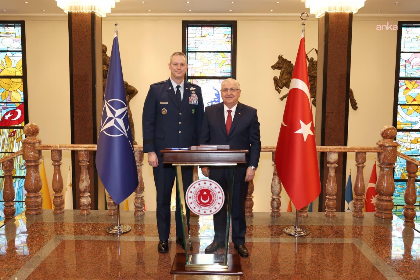 Bakan Güler, NATO Avrupa Müttefik Kuvvetleri Yüksek Komutanı Grynkewich'i kabul etti
