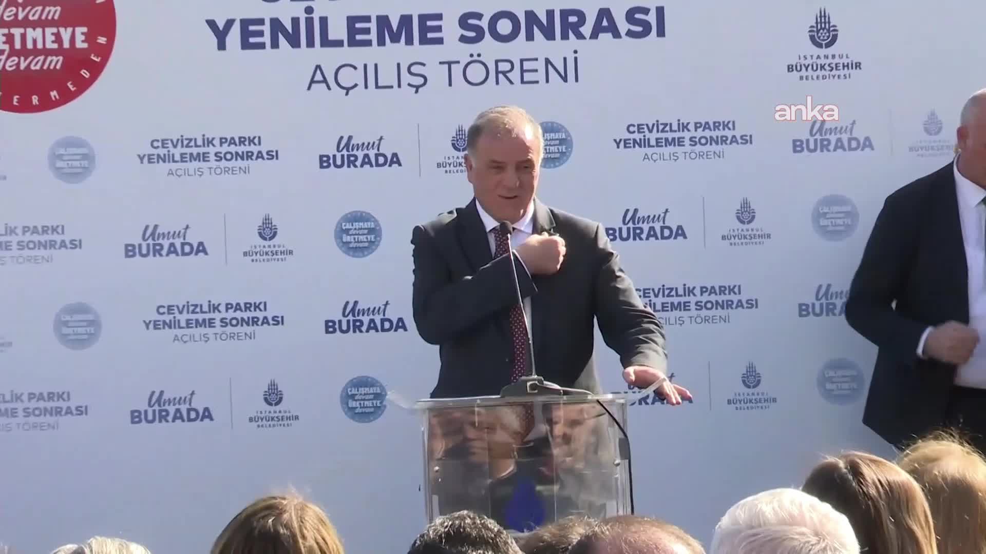 Yenilenen Cevizlik Parkı açılışında konuşan İBB Başkanvekili Nuri Aslan: Ekrem Başkan döndüğünde, İstanbul’da ve Türkiye’de hakiki çiçekler açacak