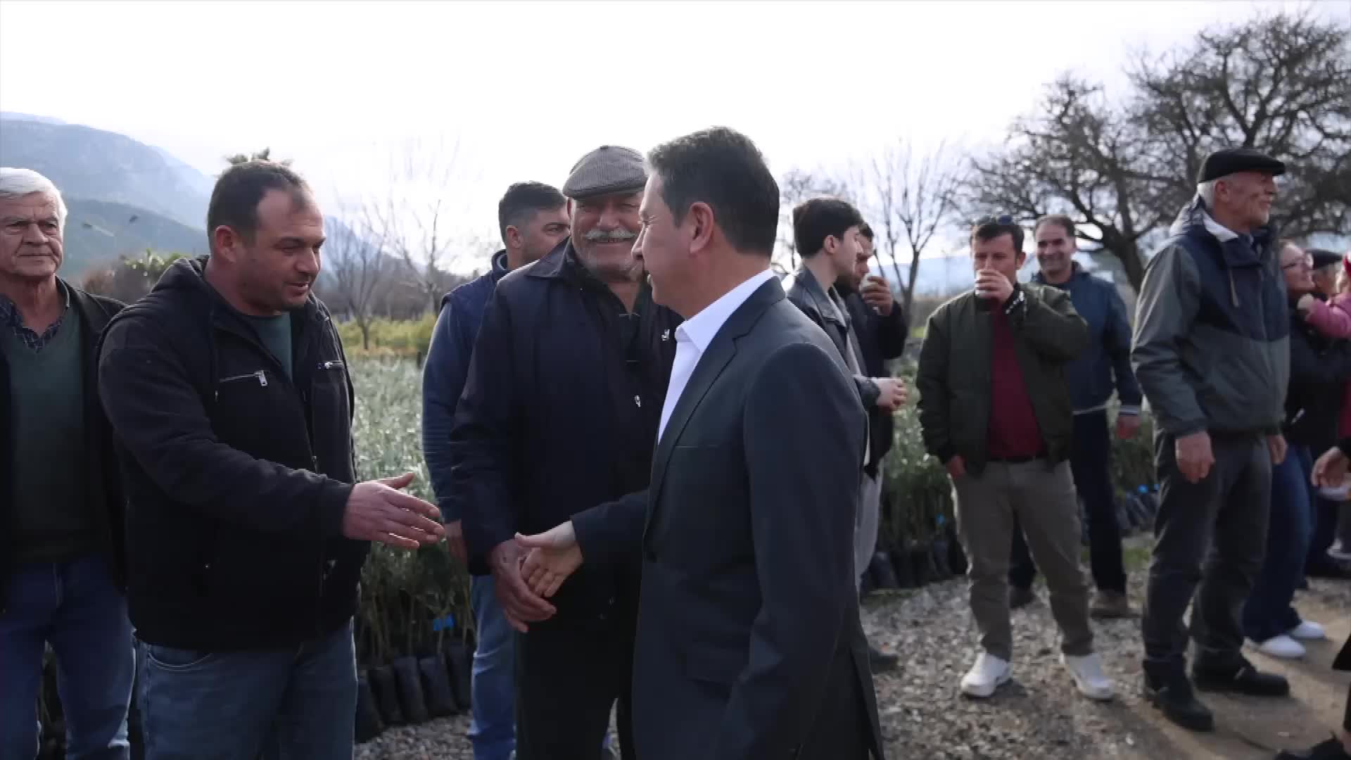 Muğla Büyükşehir Belediyesi'nden Menteşeli üreticilere meyve fidanı desteği