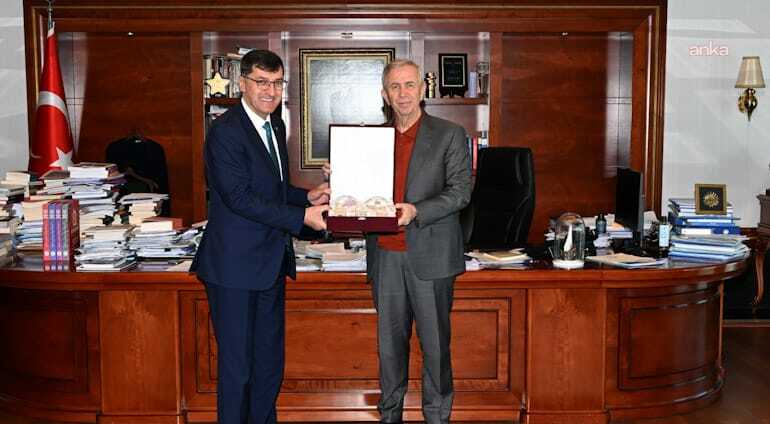 Kütahya Belediye Başkanı Kahveci'den Mansur Yavaş’a ziyaret