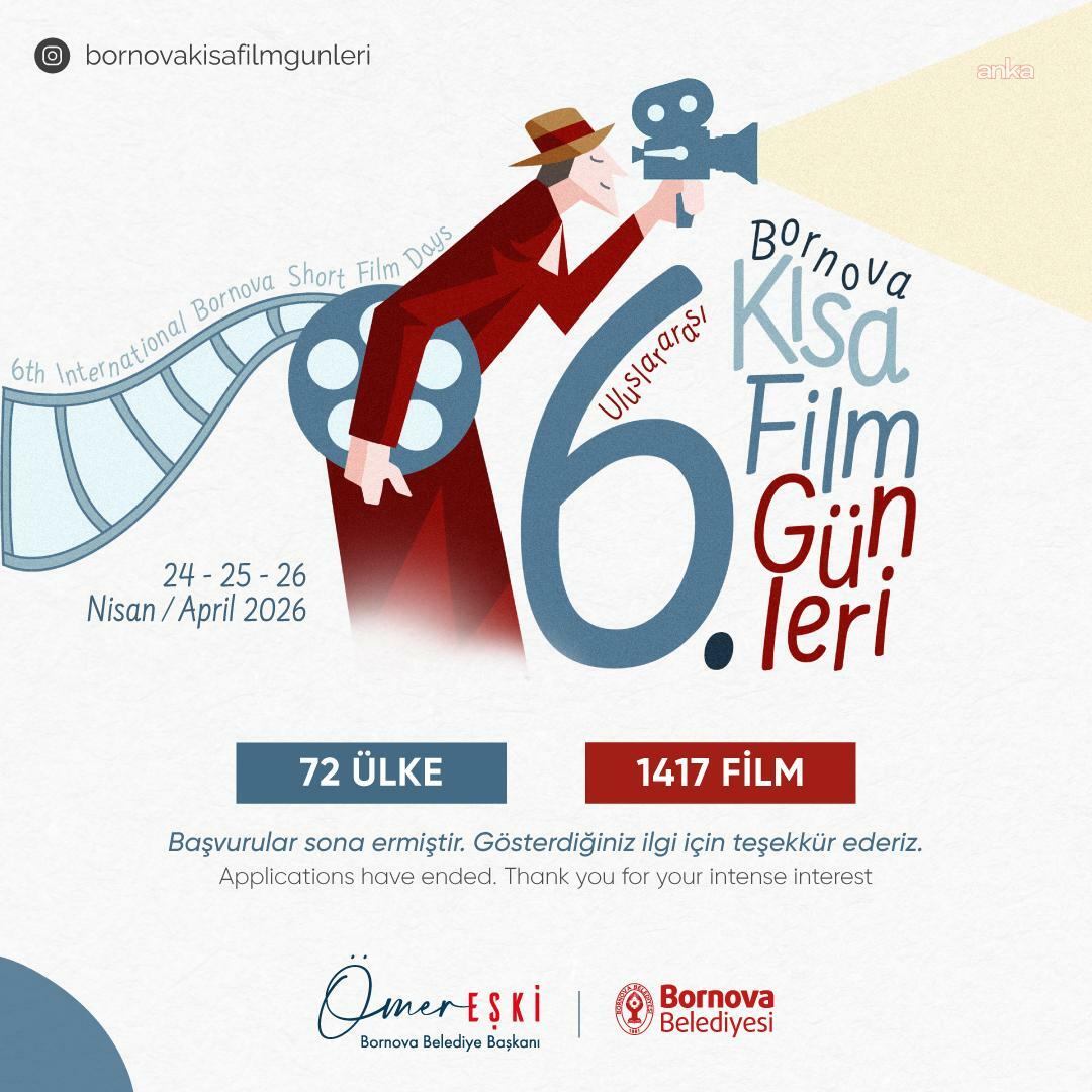 6. Uluslararası Bornova Kısa Film Günleri’ne 72 ülkeden 1417 film başvurusu