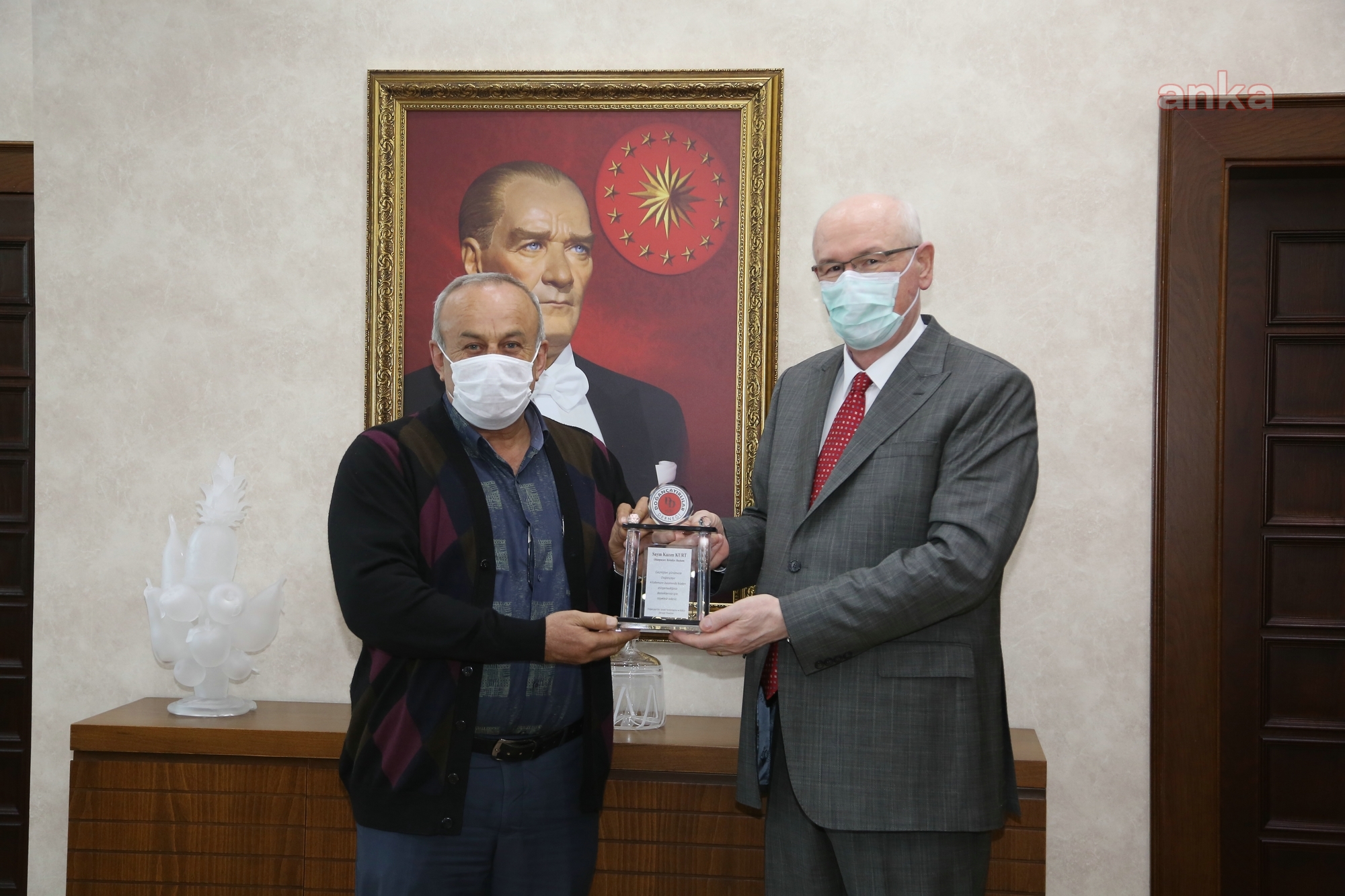 DOĞANÇAYIRLILARDAN ODUNPAZARI BELEDİYE BAŞKANI KURT'A TEŞEKKÜR ZİYARETİ