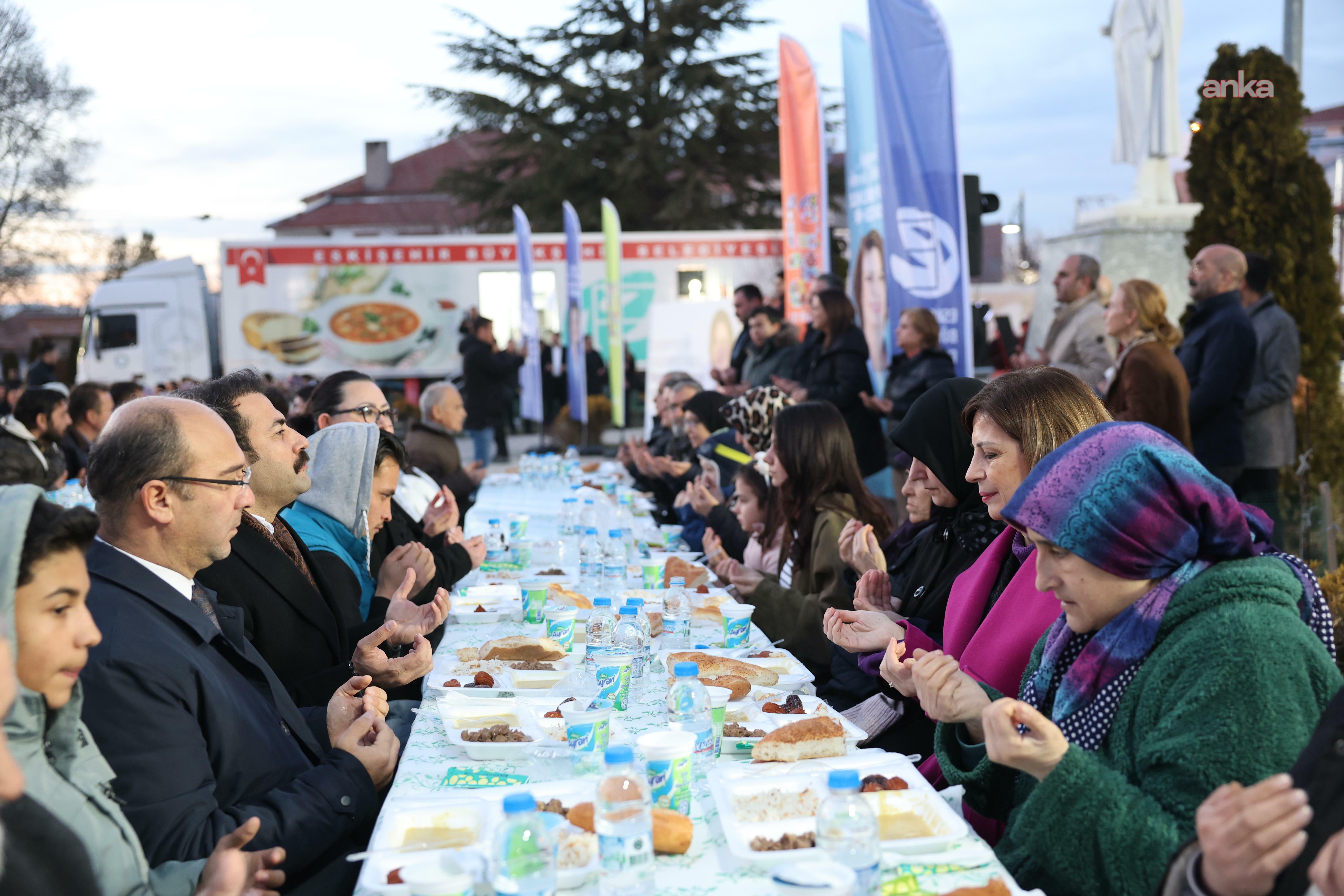 Eskişehir Büyükşehir Belediyesi'nin iftar davetleri Seyitgazi’de başladı