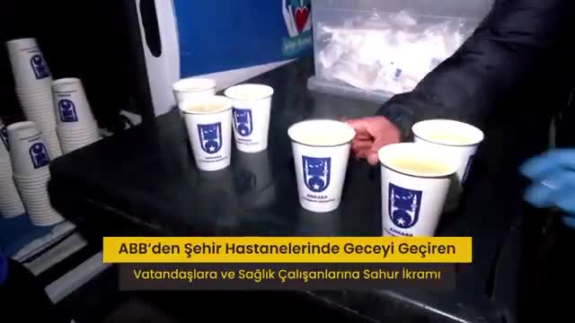 Ankara Büyükşehir Belediyesi'nden şehir hastanelerinde sahur ikramı