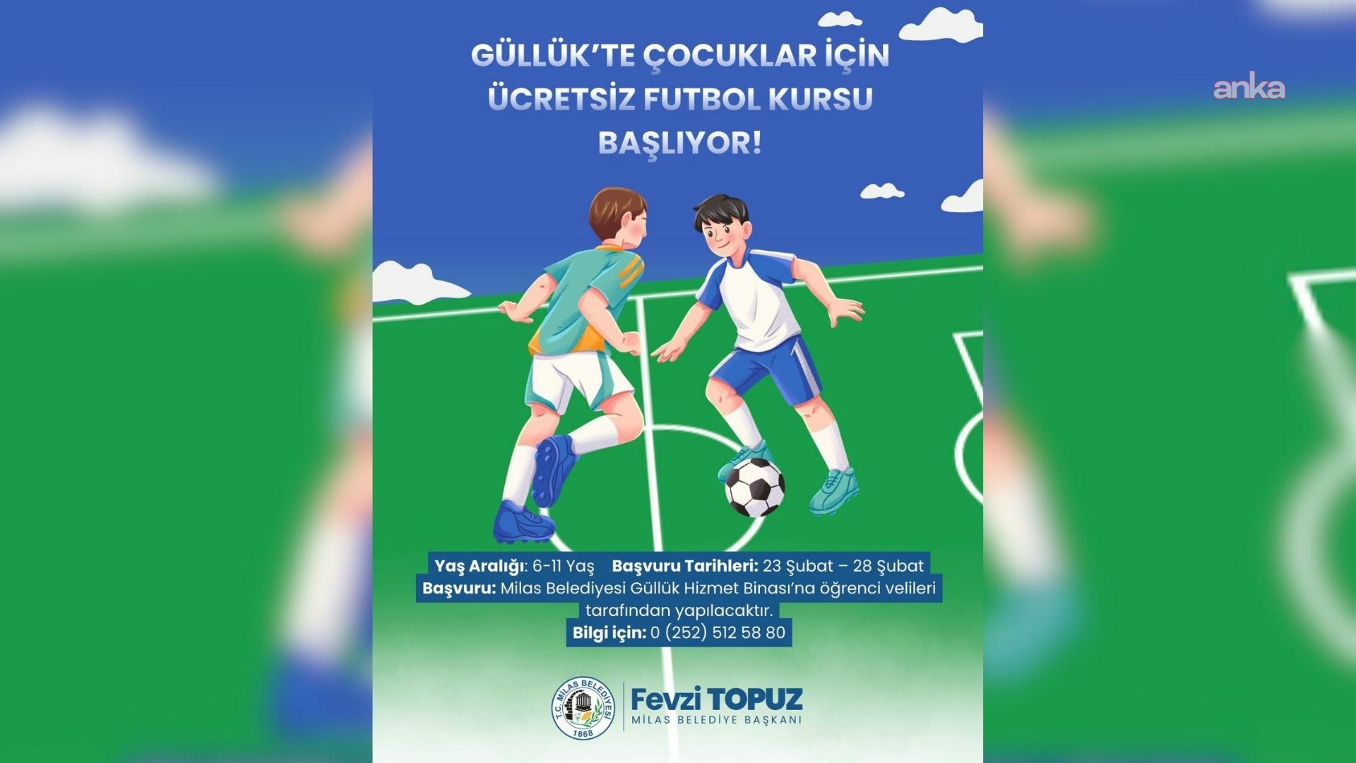 Milas Güllük'te futbol kursları başlıyor