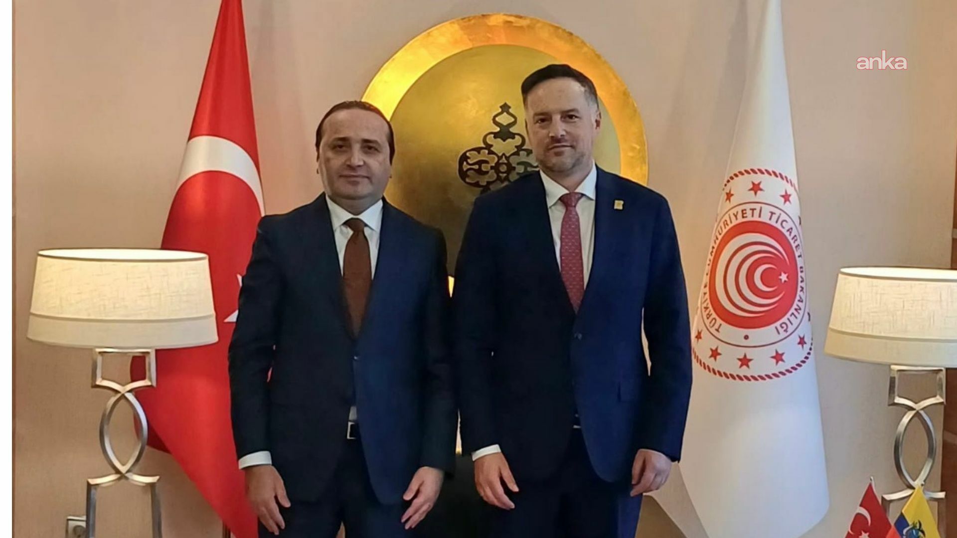 Ticaret Bakan Yardımcısı Tuzcu,  Ekvator’un Ankara Büyükelçisi Vega'yı kabul etti